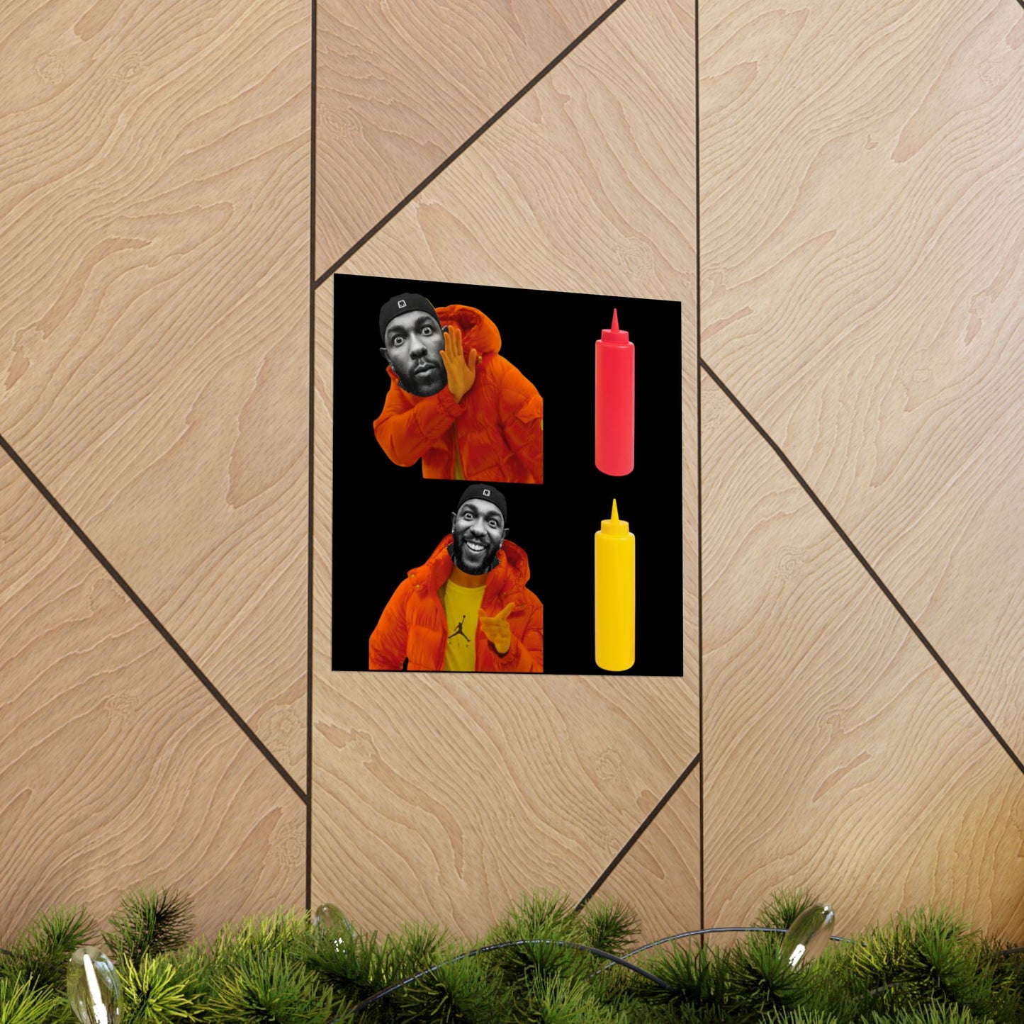 Kendrick Lamar MUSTARD Drake Meme - Matte Posters, Vibrant