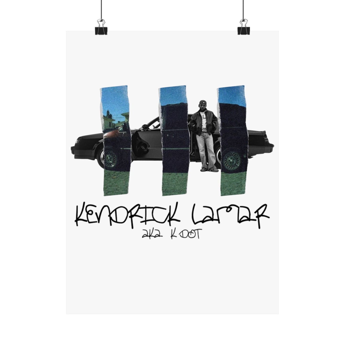 Kendrick Lamar GNX + Good Kid, m.A.A.d City Mashup Poster, Matte – Rap Wall Art, Hip-Hop Home Decor, Urban Music Print, Gift for Fan