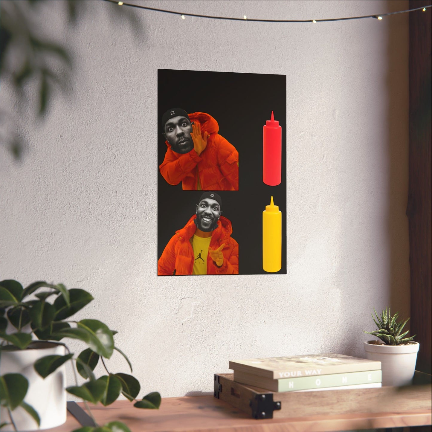 Kendrick Lamar MUSTARD Drake Meme - Matte Posters, Vibrant