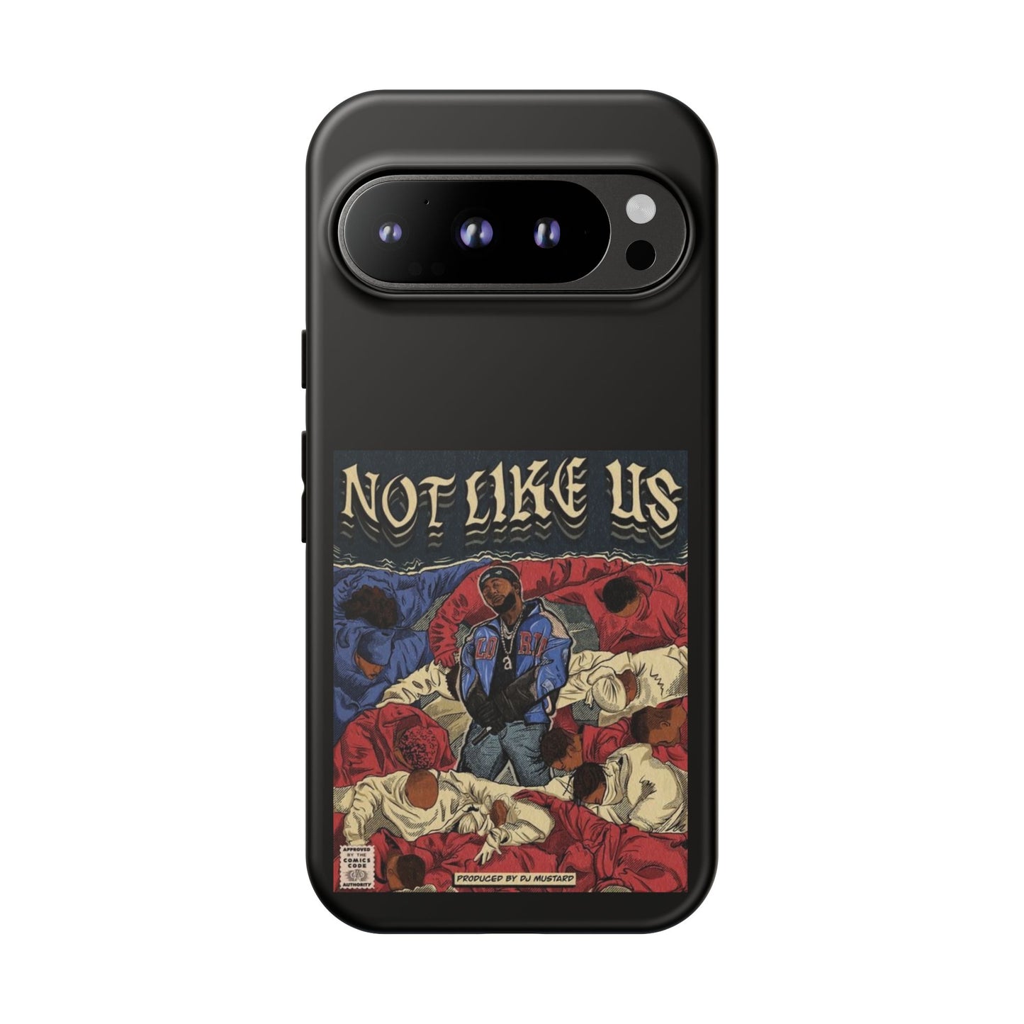 Kendrick Lamar "Not Like Us" Comic Book Cover Tough Phone Case – Hip Hop Art, Shockproof Dual-Layer Protection