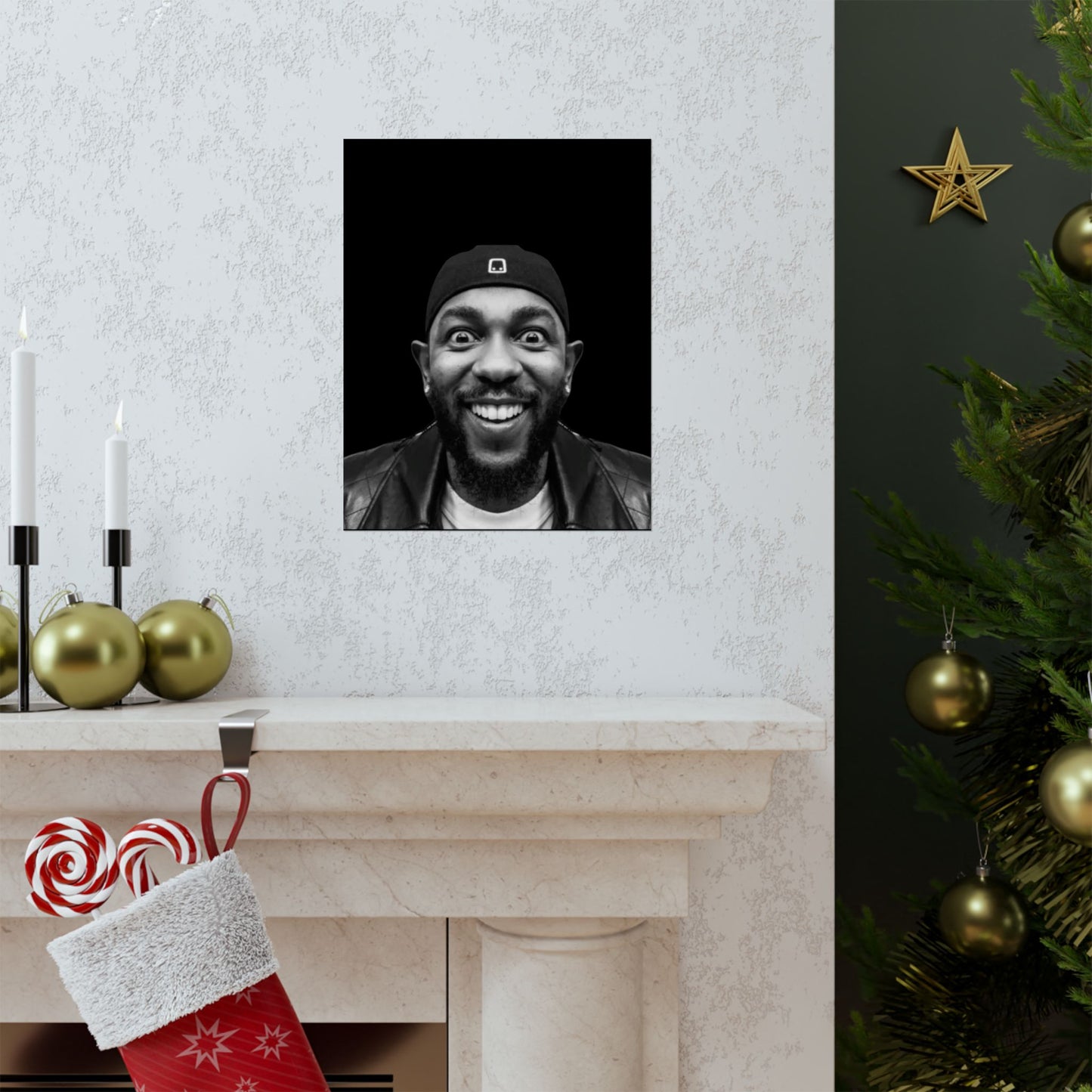 Kendrick Lamar Meme Face Mustard - Matte Posters