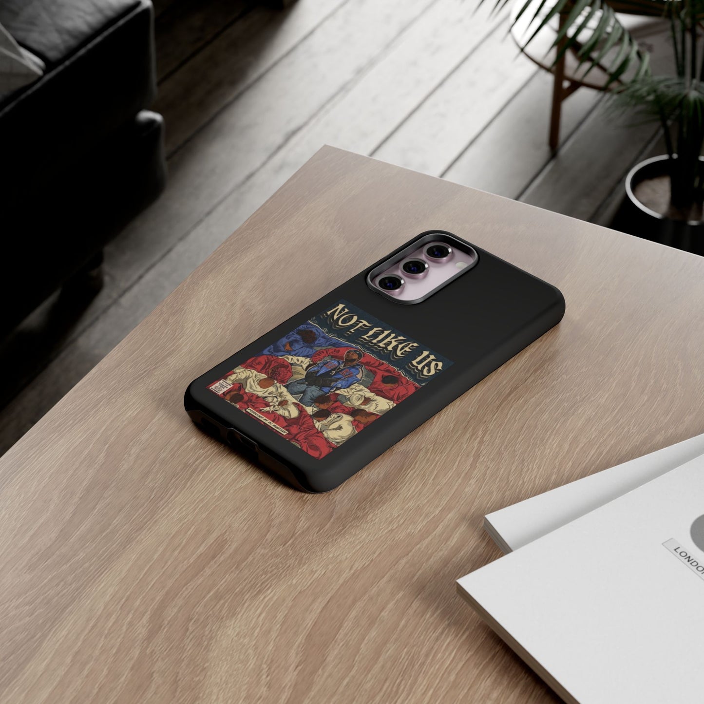 Kendrick Lamar "Not Like Us" Comic Book Cover Tough Phone Case – Hip Hop Art, Shockproof Dual-Layer Protection