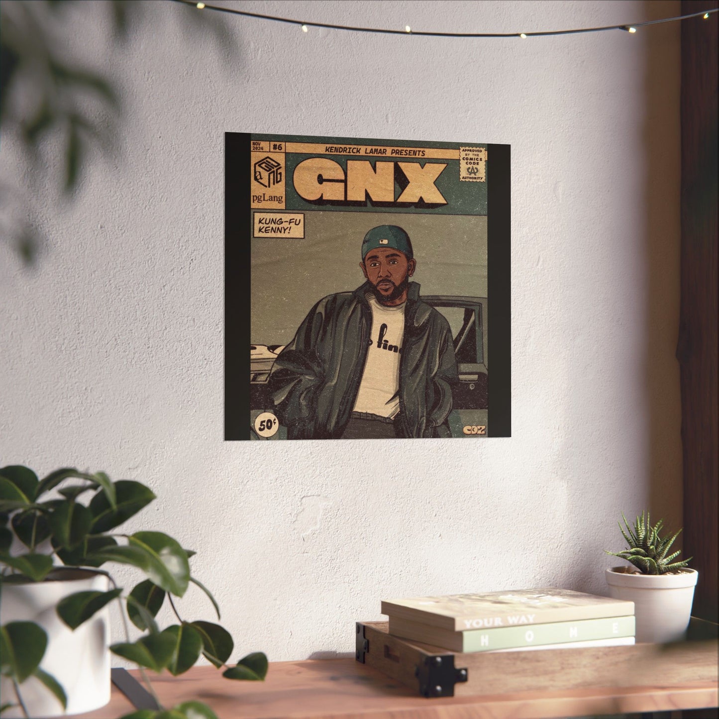 Kendrick Lamar "GNX" Comic Book Cover - Matte Poster – Wall Art Print | Hip-Hop Room Decor | Rap Album Cover Aesthetic