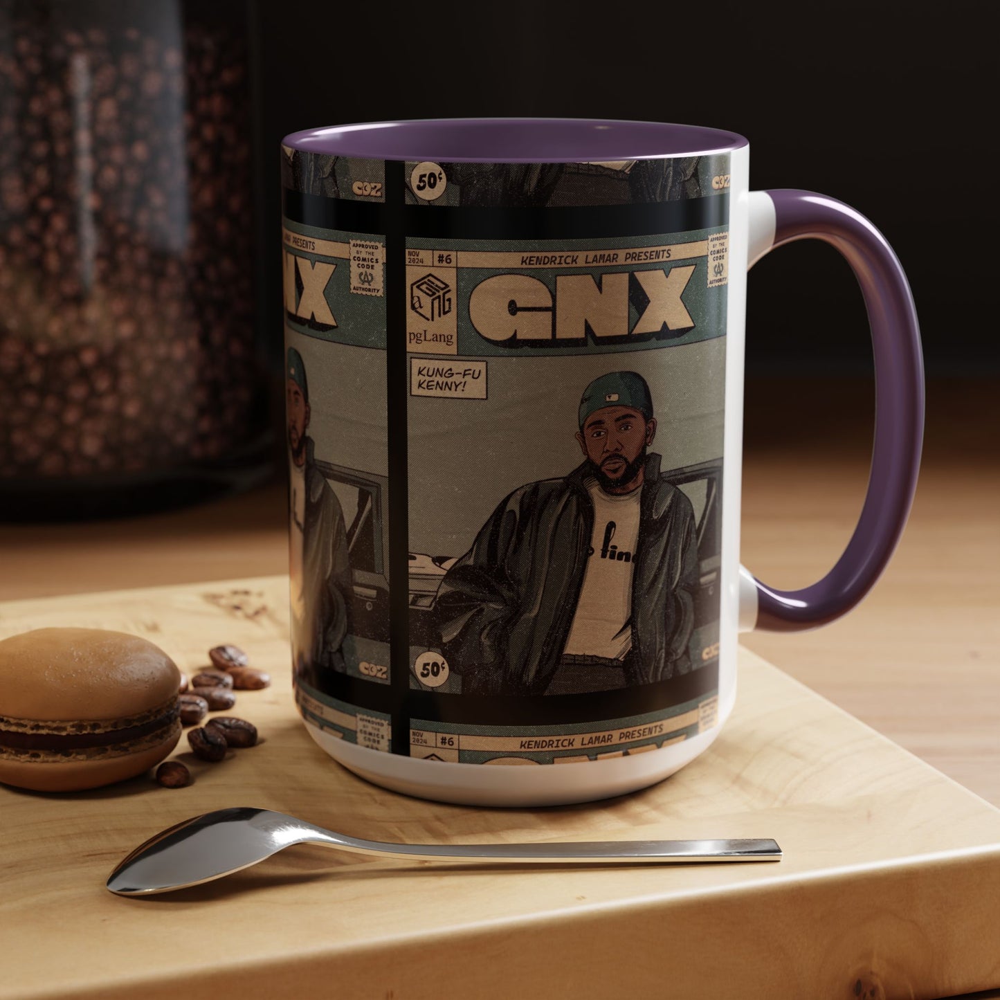 Kendrick Lamar "GNX" Comic Cover Mug – Hip-Hop Art Coffee Cup, Gift for Music Fans