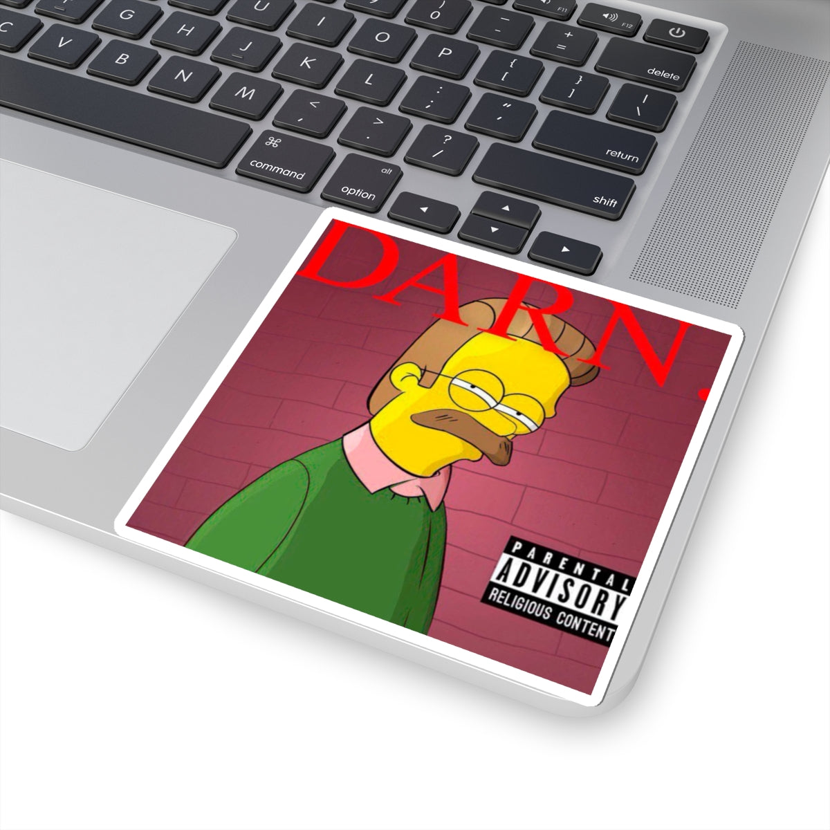 Kendrick Lamar X Simpsons "DARN" Ned Flanders Mashup - Stickers, Kiss-Cut