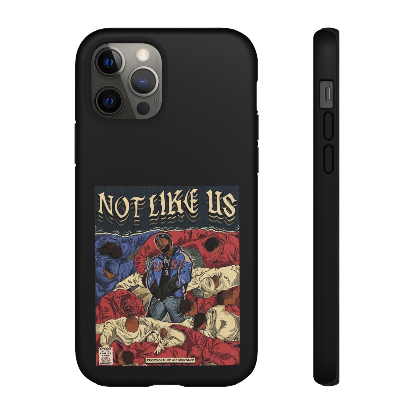 Kendrick Lamar "Not Like Us" Comic Book Cover Tough Phone Case – Hip Hop Art, Shockproof Dual-Layer Protection