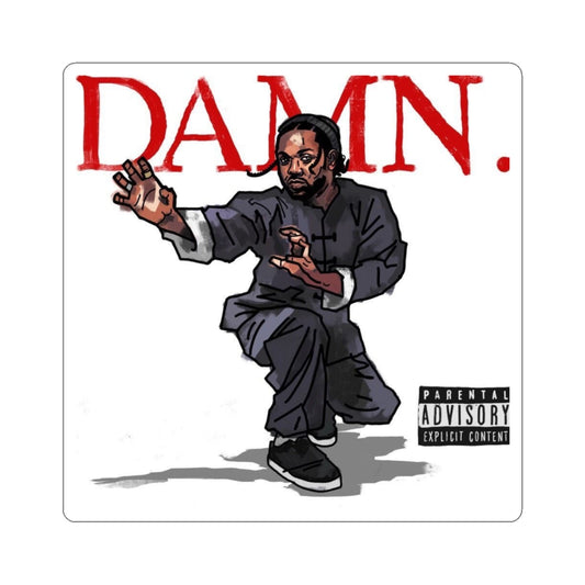 Kendrick Lamar "Kung Fu Kenny" DAMN Album - Stickers, Kiss-Cut