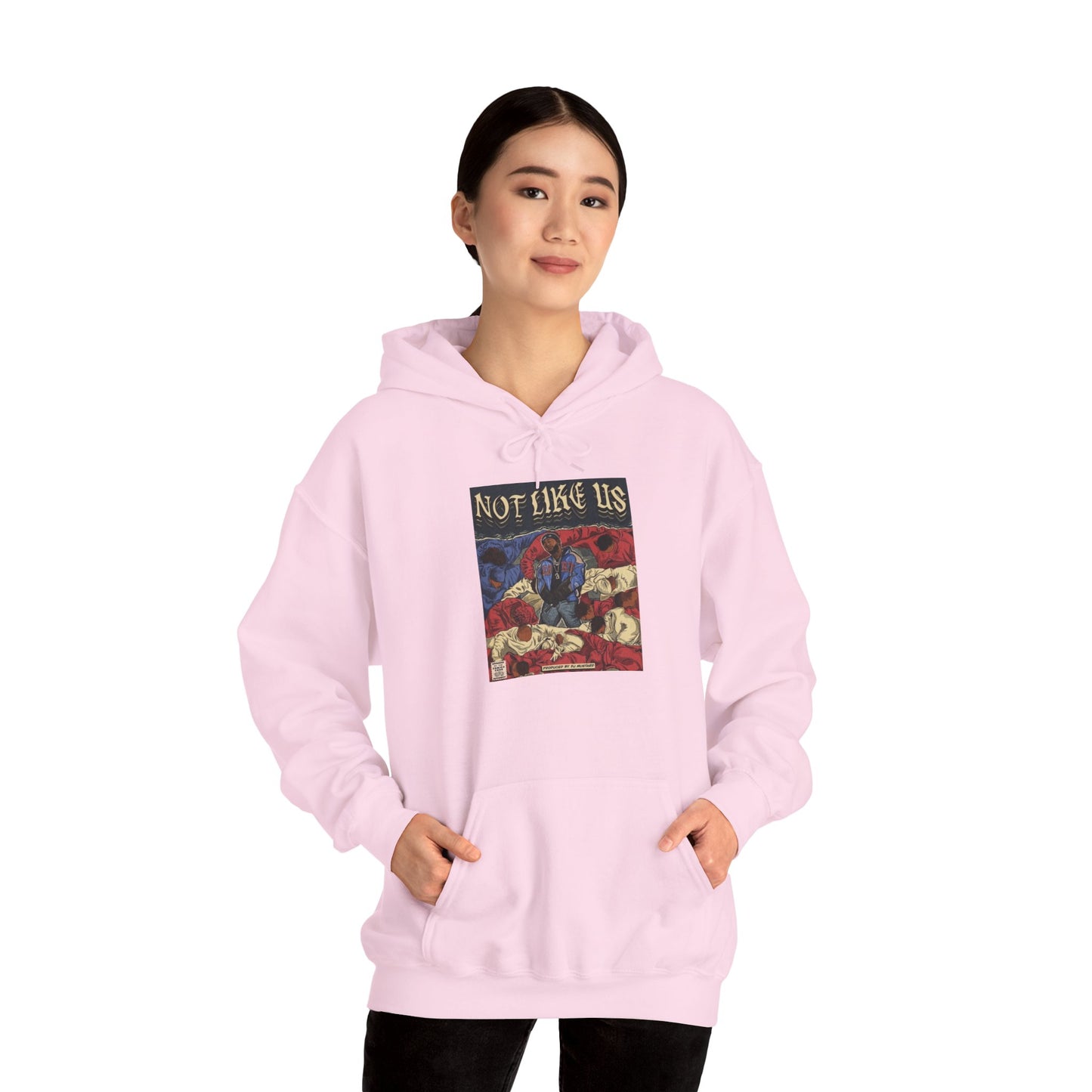 Kendrick Lamar "Not Like Us" Comic Book Hoodie – Hip Hop Fan Art Sweatshirt, Unisex Streetwear Gift