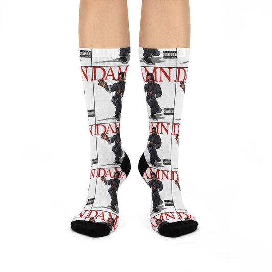 Kendrick Lamar “Kung Fu Kenny” DAMN Socks – Cushioned Crew, Hip-Hop Rap Fan Gift