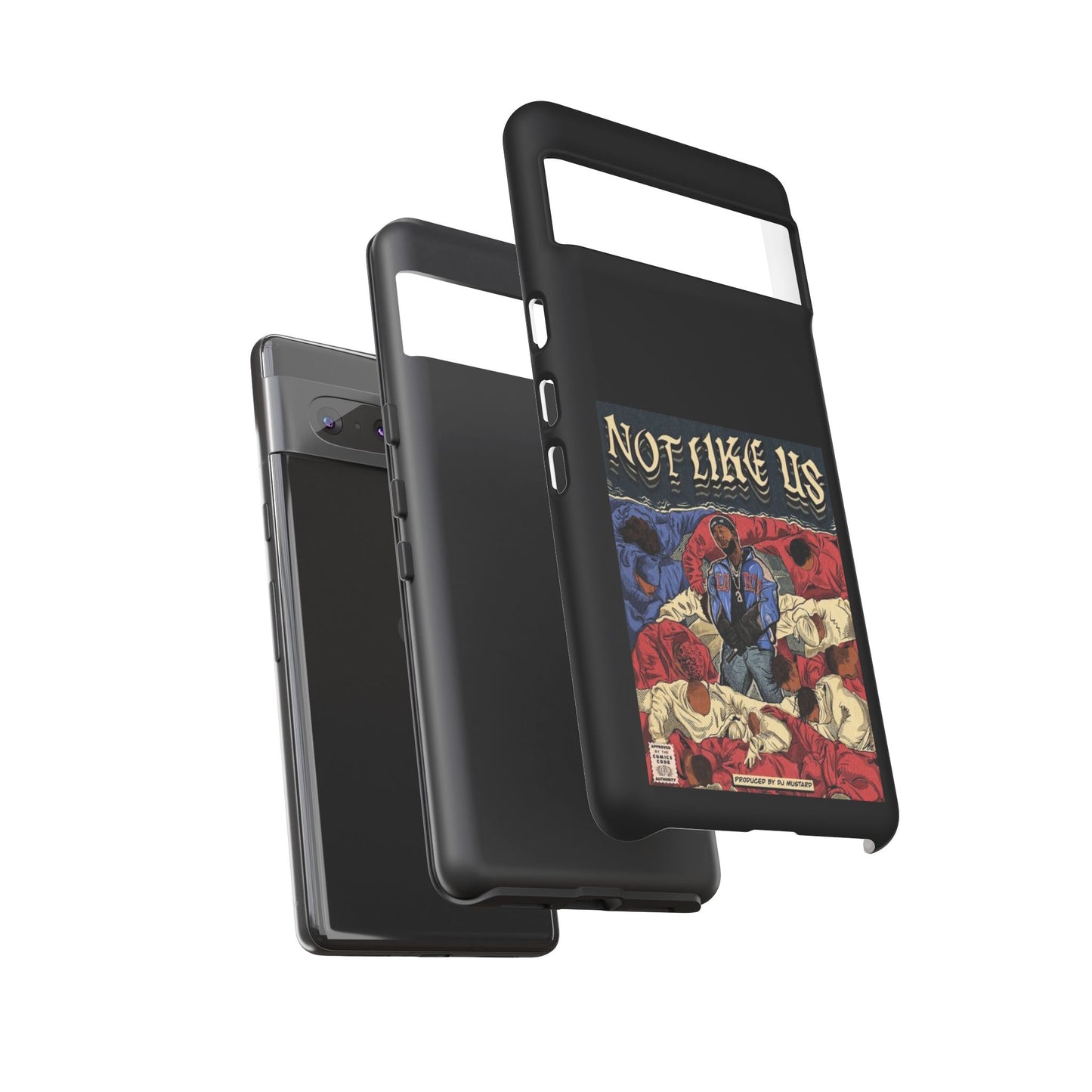 Kendrick Lamar "Not Like Us" Comic Book Cover Tough Phone Case – Hip Hop Art, Shockproof Dual-Layer Protection