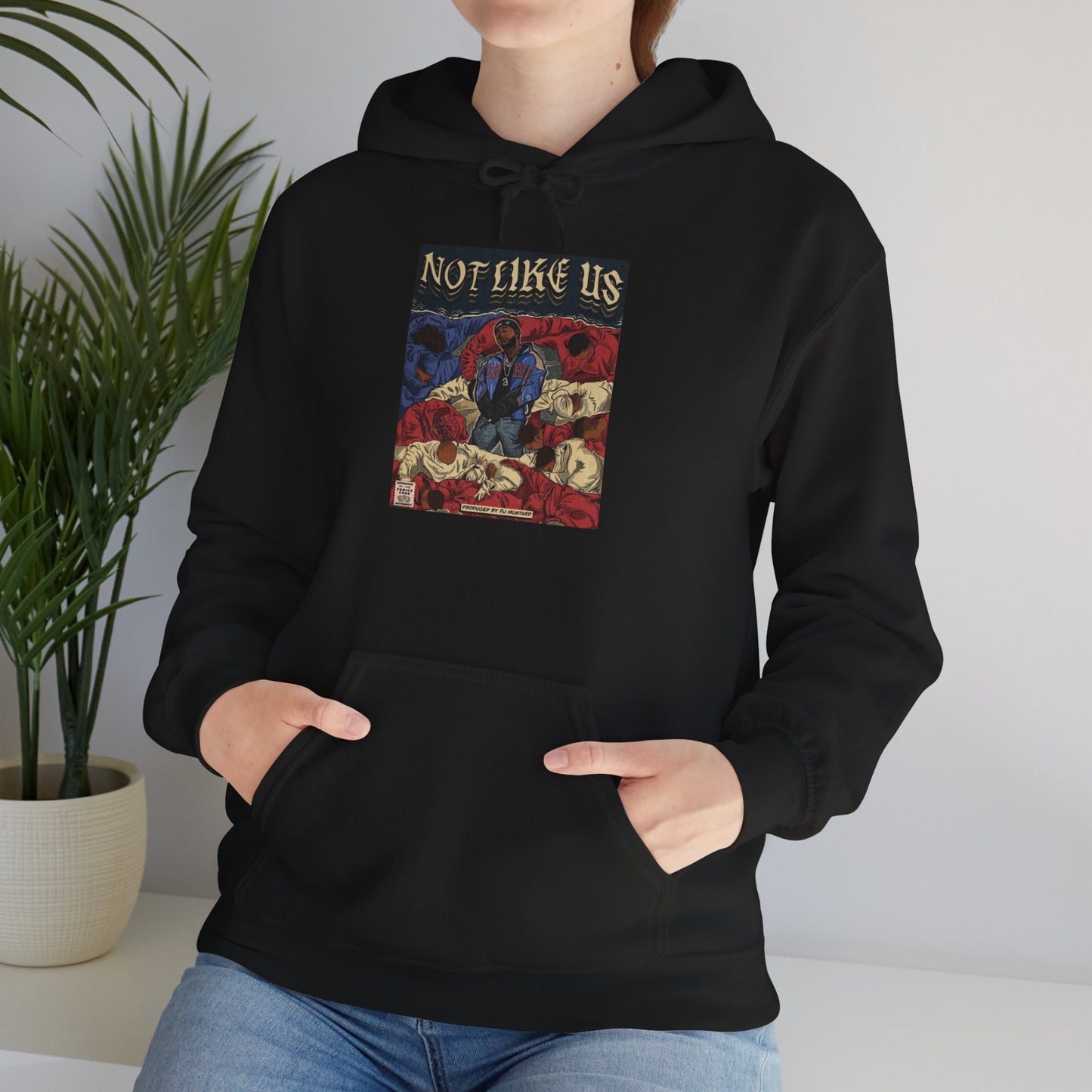 Kendrick Lamar "Not Like Us" Comic Book Hoodie – Hip Hop Fan Art Sweatshirt, Unisex Streetwear Gift