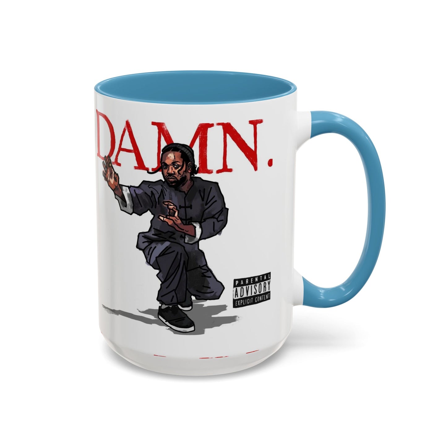 Kendrick Lamar “Kung Fu Kenny” DAMN Mug – Hip-Hop Coffee Cup, Artistic Fan Gift