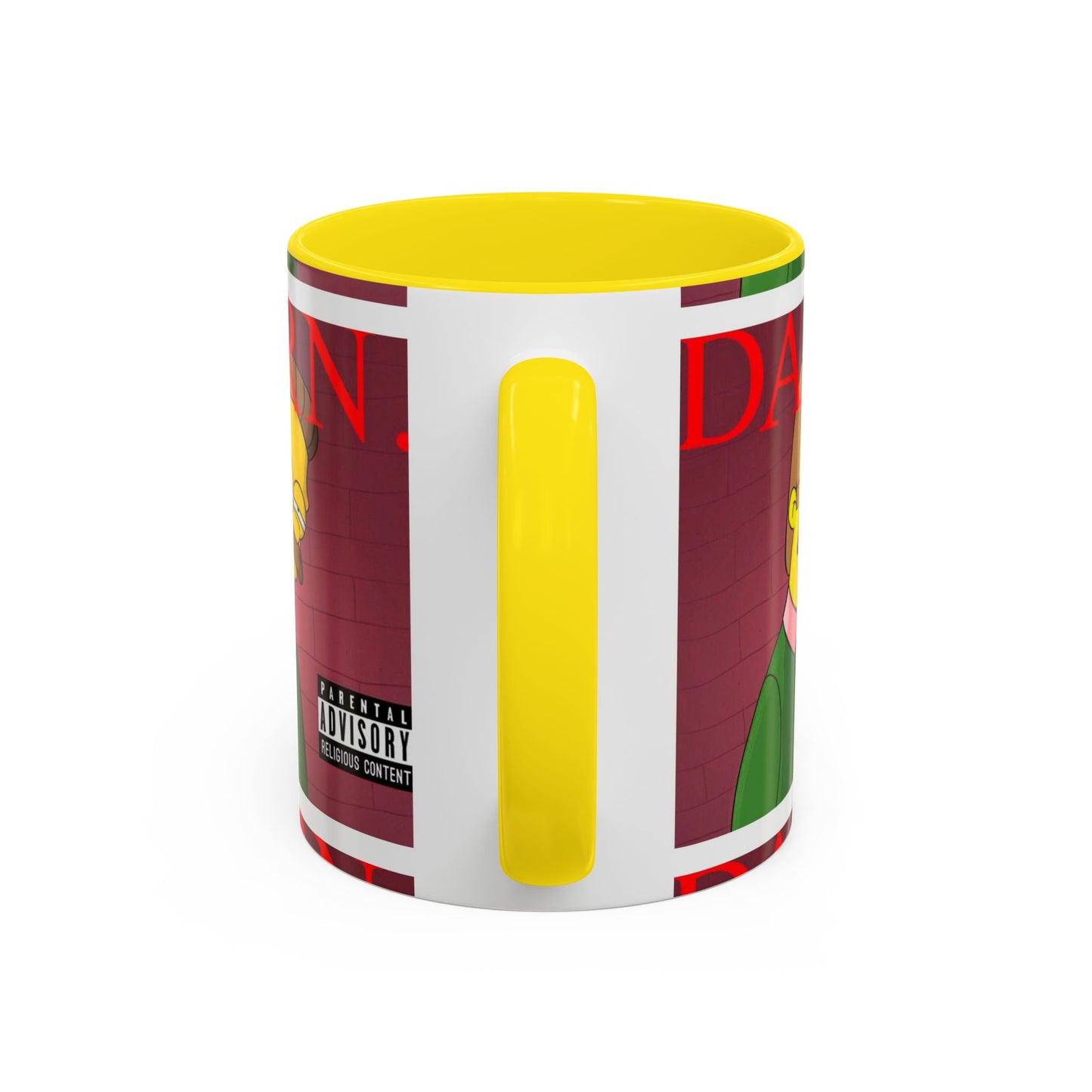 Kendrick Lamar x Simpsons "DARN" Ned Flanders Mashup Mug – Funny Hip Hop Accent Coffee Cup – 11oz & 15oz