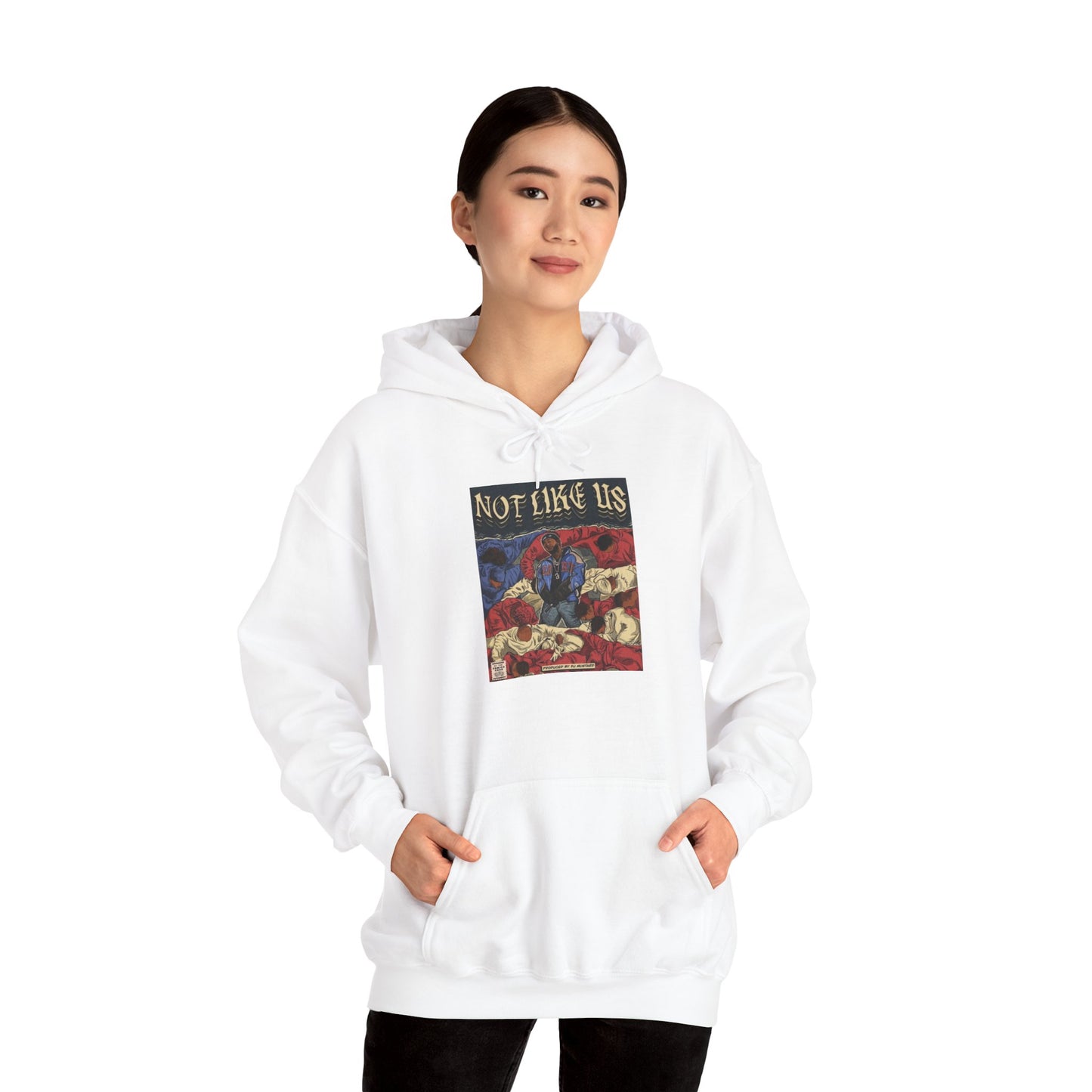 Kendrick Lamar "Not Like Us" Comic Book Hoodie – Hip Hop Fan Art Sweatshirt, Unisex Streetwear Gift
