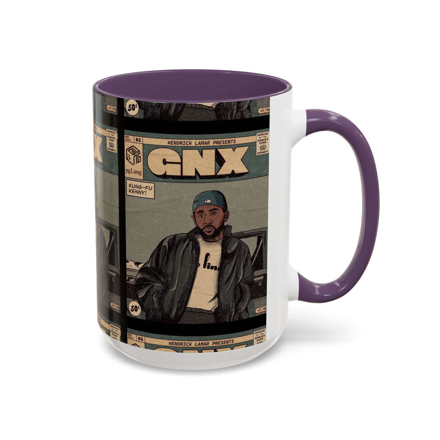 Kendrick Lamar "GNX" Comic Cover Mug – Hip-Hop Art Coffee Cup, Gift for Music Fans