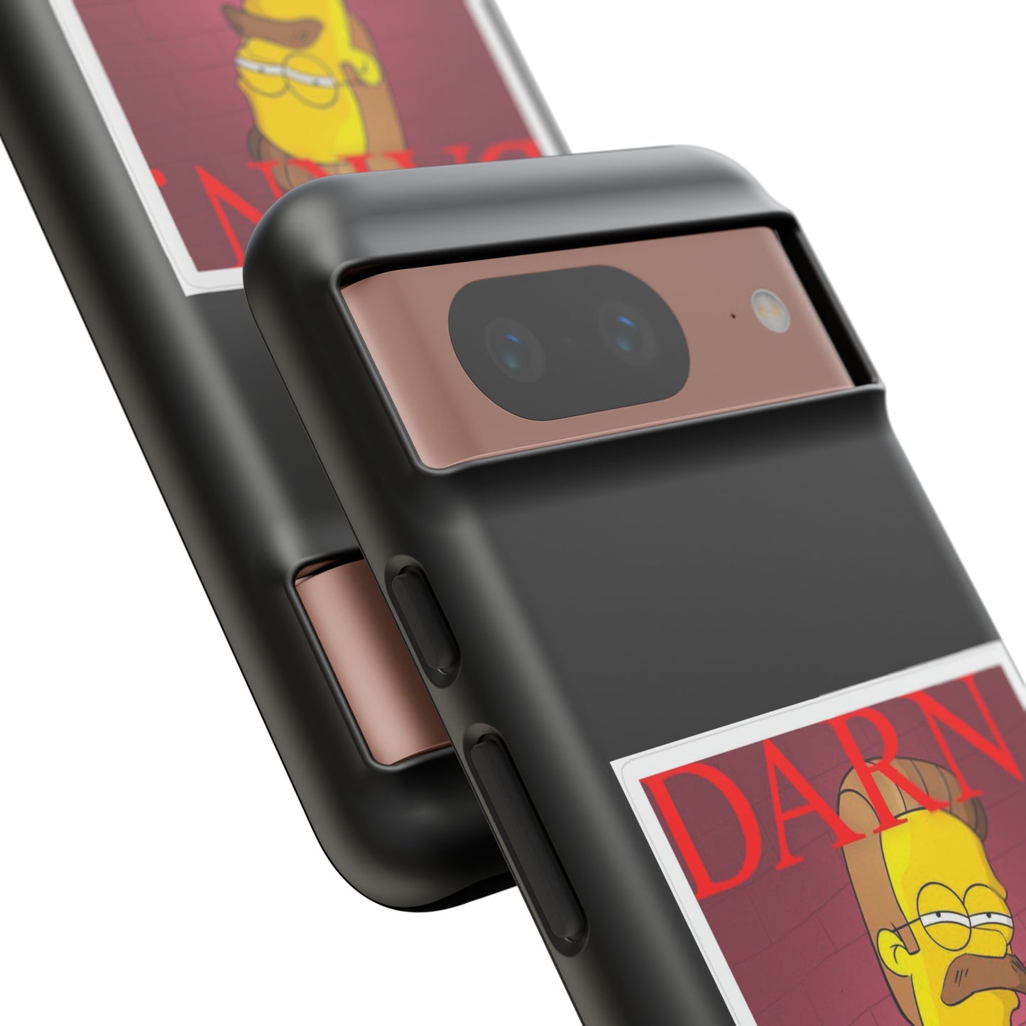 Kendrick Lamar X Simpsons "DARN" Ned Flanders Tough Phone Case – Funny Rap Mashup Cover for iPhone, Samsung, & More