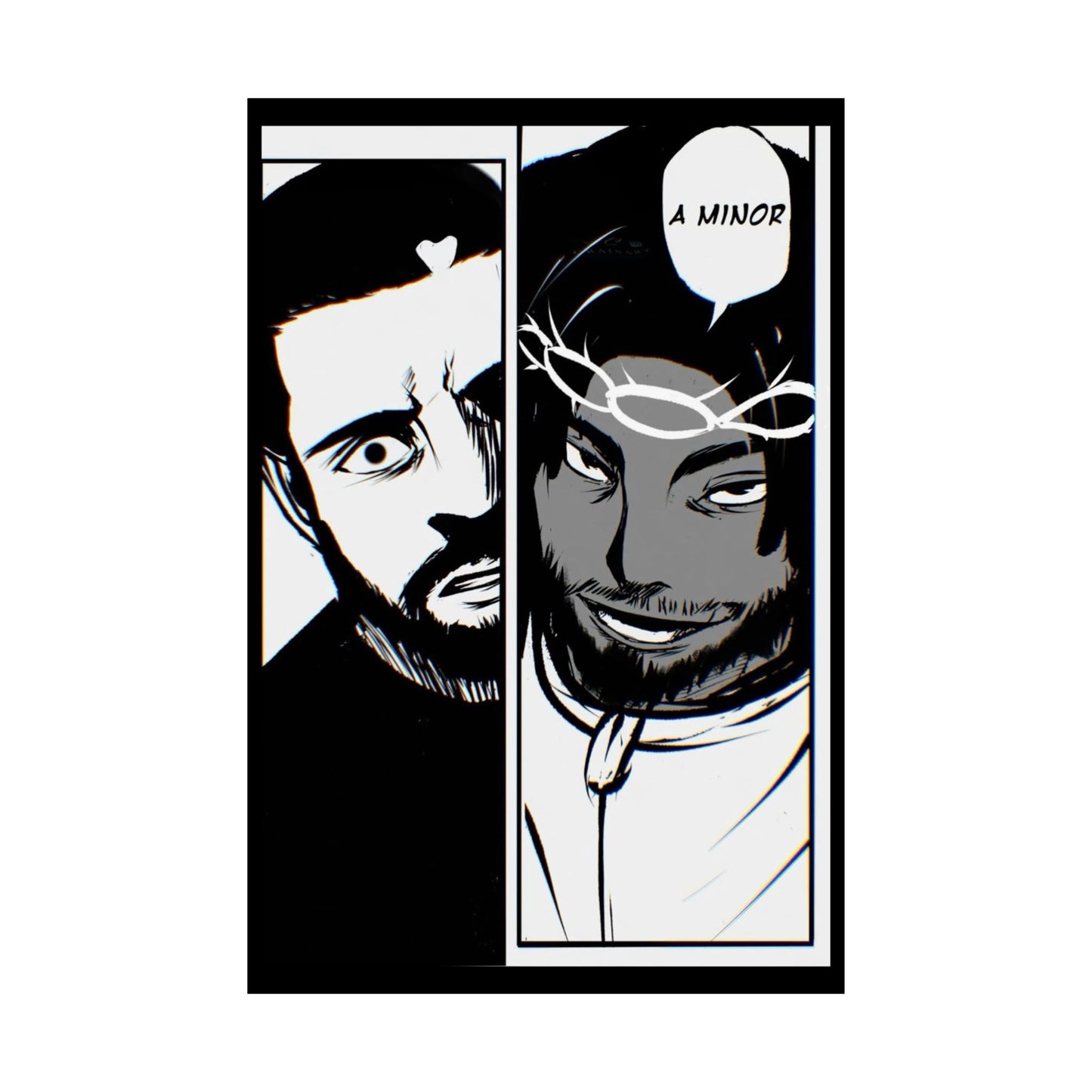Kendrick Lamar Vs Drake Anime Battle - Matte Posters