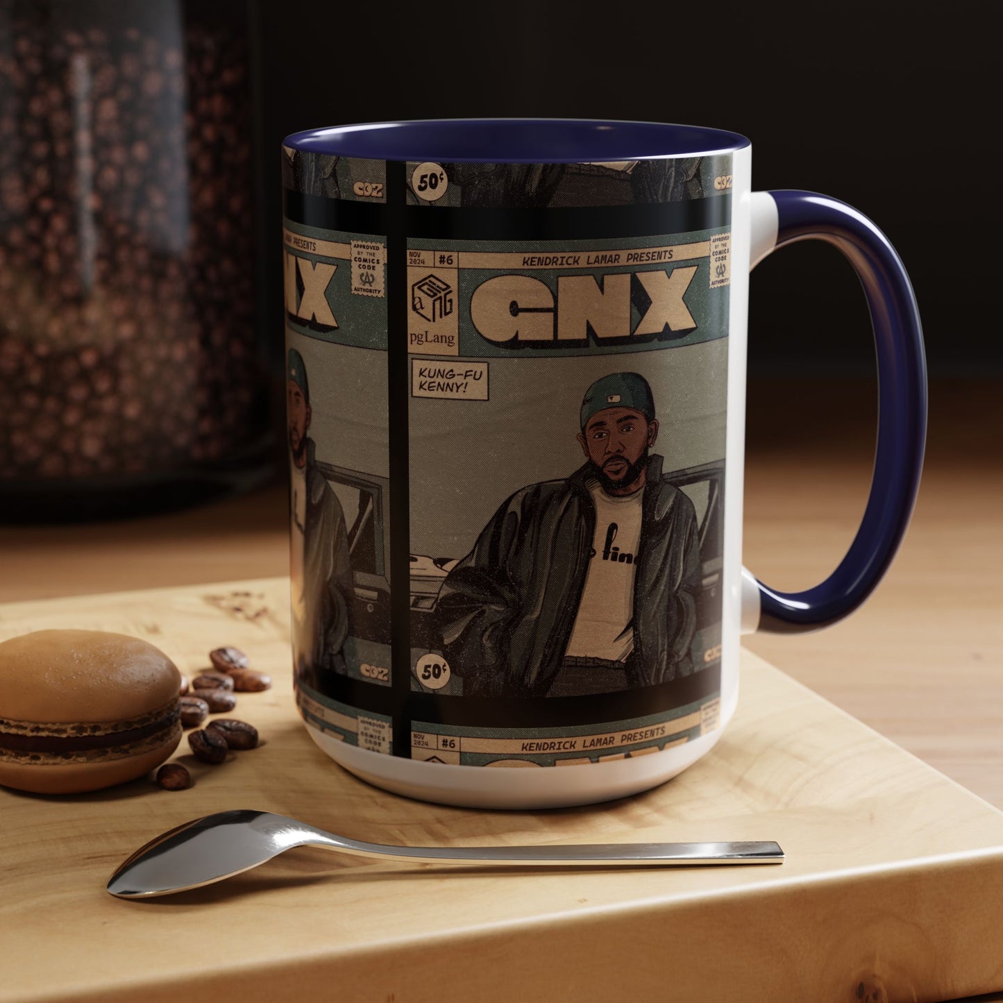 Kendrick Lamar "GNX" Comic Cover Mug – Hip-Hop Art Coffee Cup, Gift for Music Fans