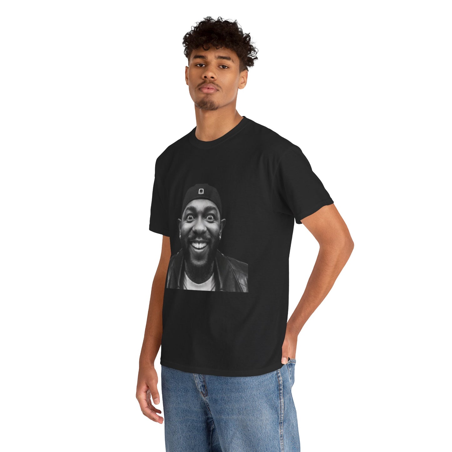 Kendrick Lamar Meme Face Mustard - T-Shirt/Unisex Heavy Cotton Shirt