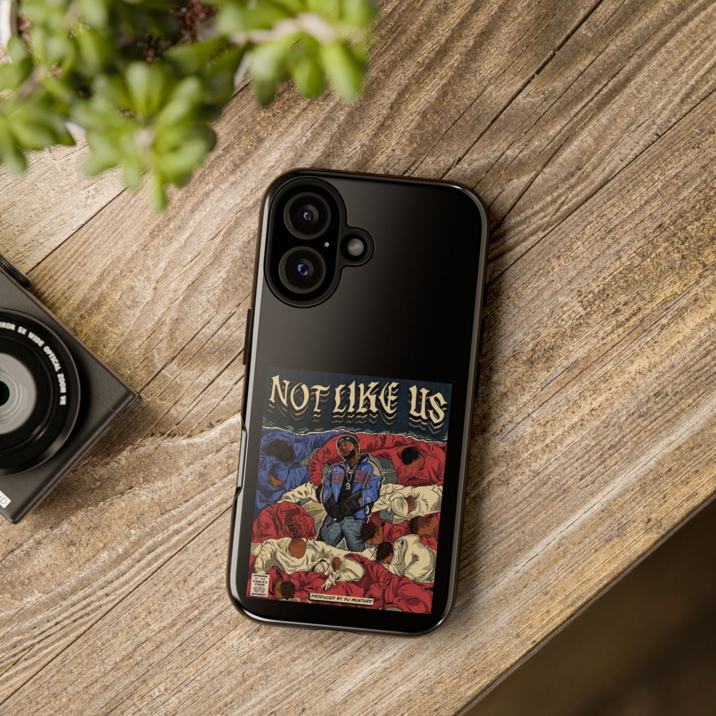 Kendrick Lamar "Not Like Us" Comic Book Cover Tough Phone Case – Hip Hop Art, Shockproof Dual-Layer Protection