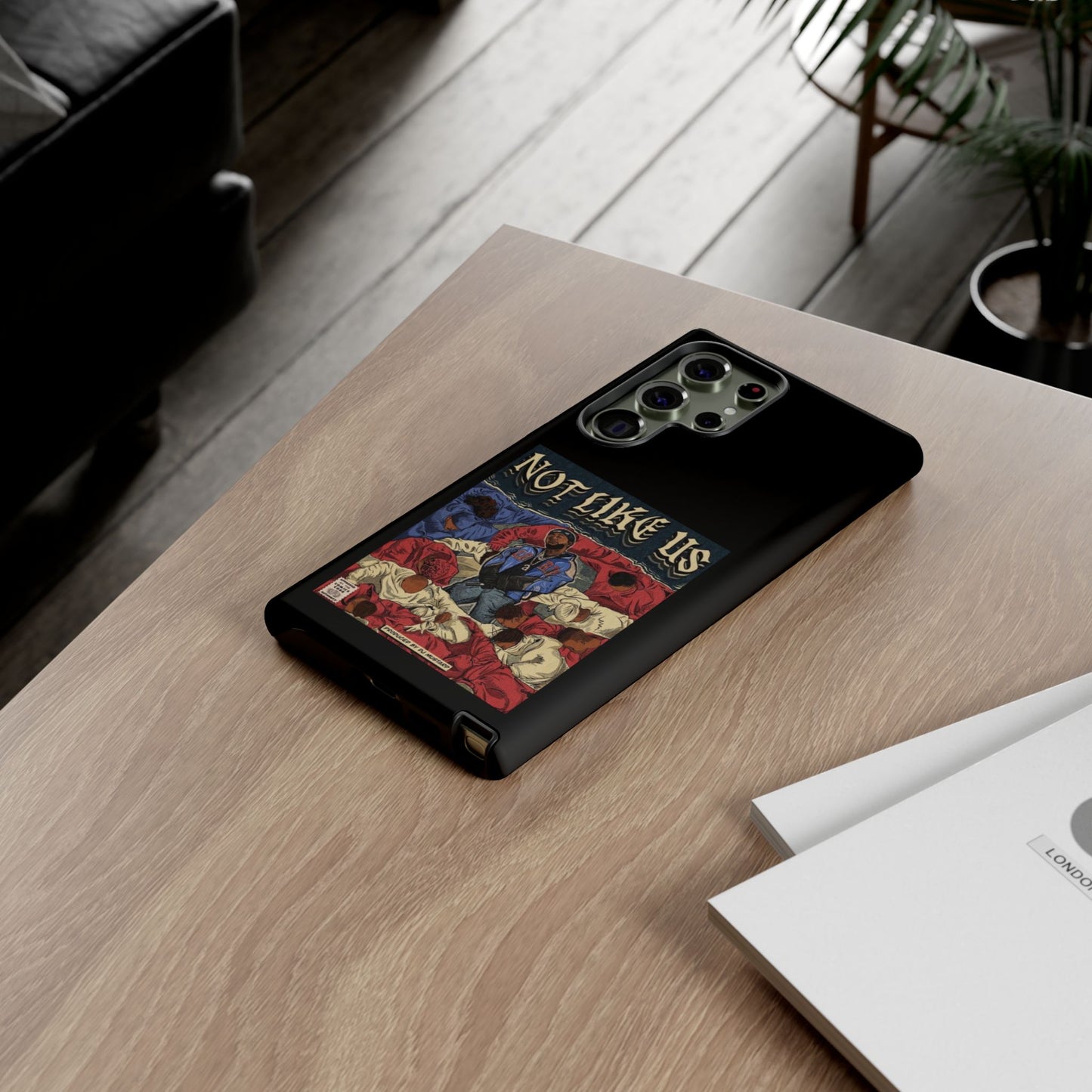 Kendrick Lamar "Not Like Us" Comic Book Cover Tough Phone Case – Hip Hop Art, Shockproof Dual-Layer Protection