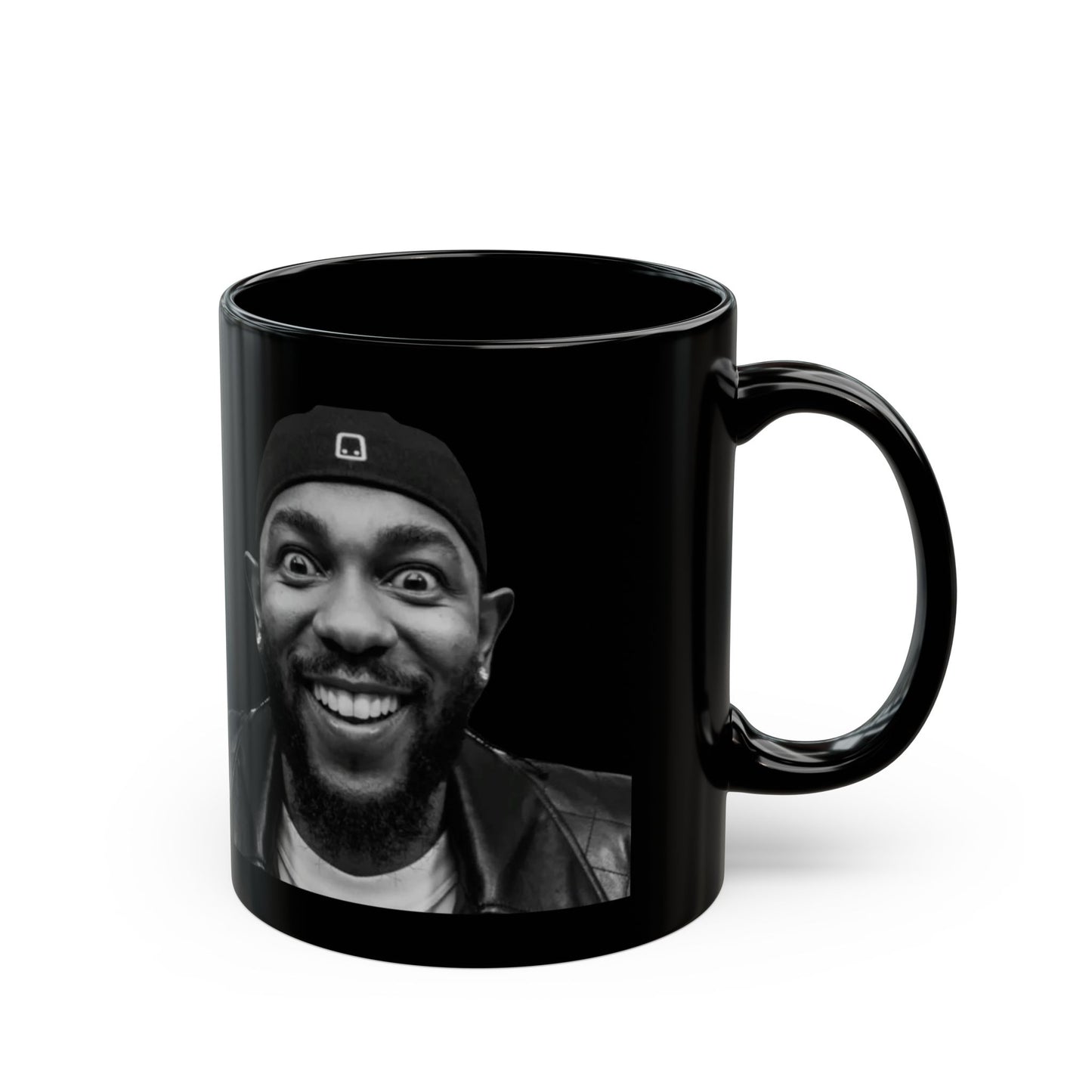 Kendrick Lamar Meme Face Mustard - Mug, Black
