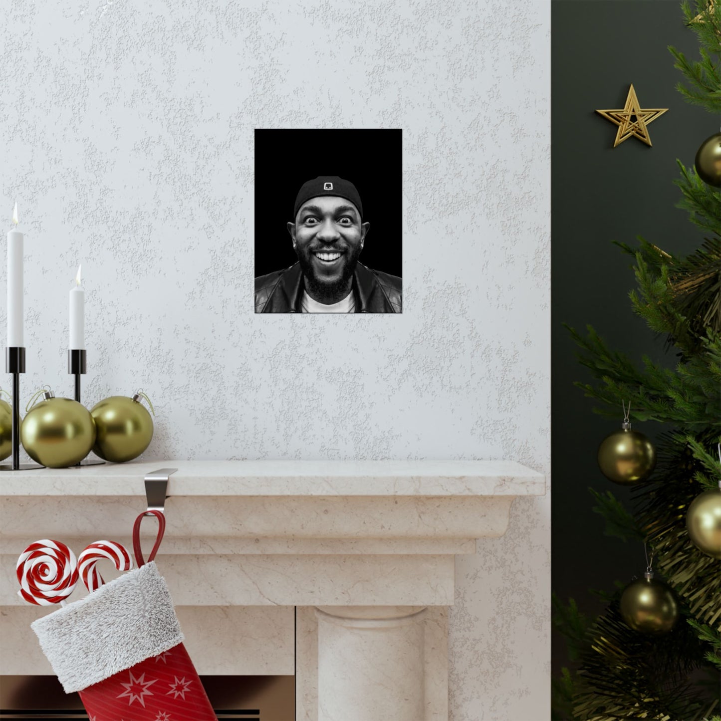 Kendrick Lamar Meme Face Mustard - Matte Posters