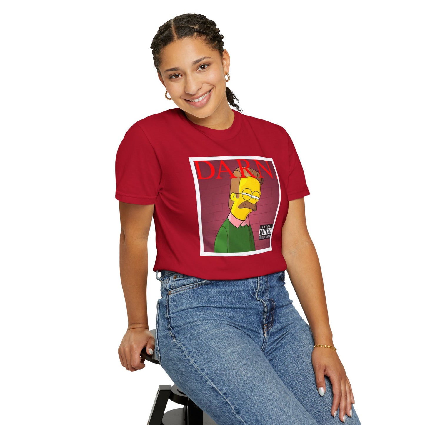 Kendrick Lamar X Simpsons 'Darn' Ned Flanders Mashup - T-shirt, Graphic Tee, Unisex