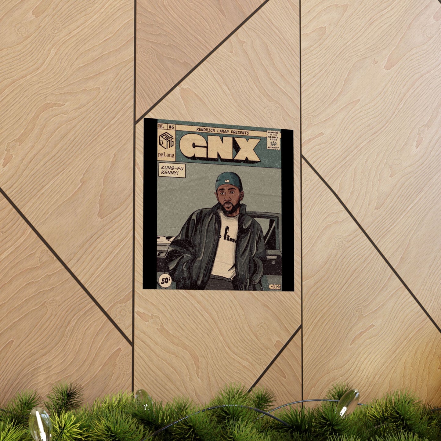 Kendrick Lamar "GNX" Comic Book Cover - Matte Poster – Wall Art Print | Hip-Hop Room Decor | Rap Album Cover Aesthetic