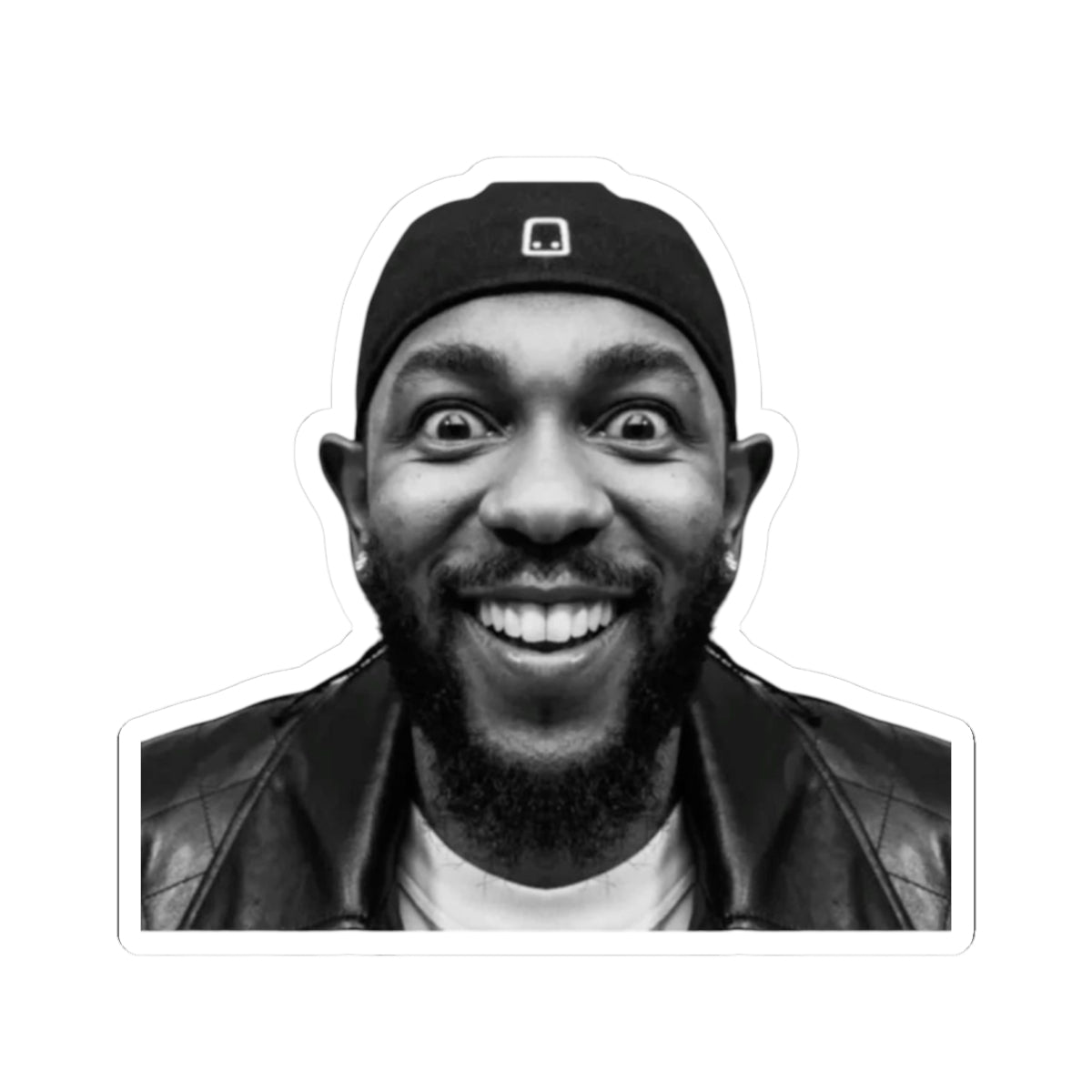 Kendrick Lamar Meme Face Mustard - Sticker Kiss-Cut