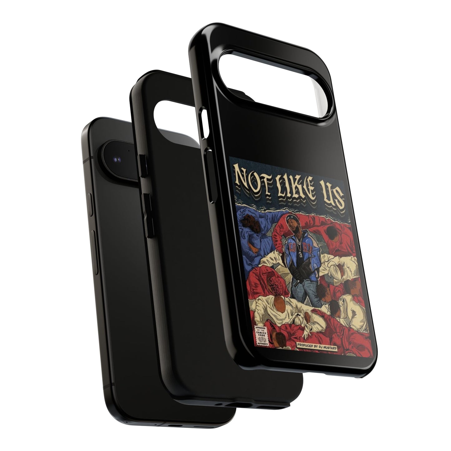 Kendrick Lamar "Not Like Us" Comic Book Cover Tough Phone Case – Hip Hop Art, Shockproof Dual-Layer Protection