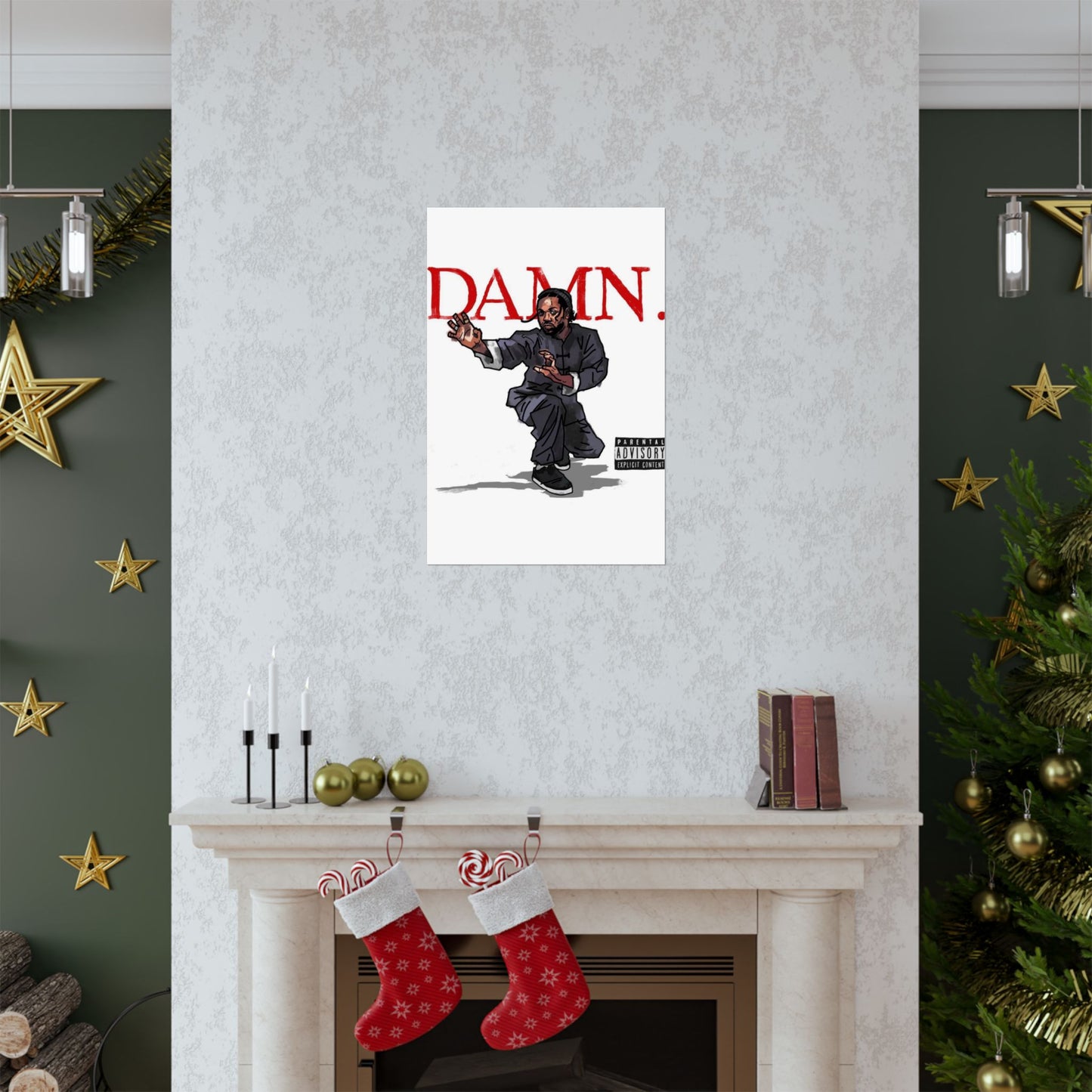 Kendrick Lamar "Kung Fu Kenny" DAMN Album - Matte Poster - Art Print – Hip Hop Matte Wall Decor – Rap Music Fan Gift