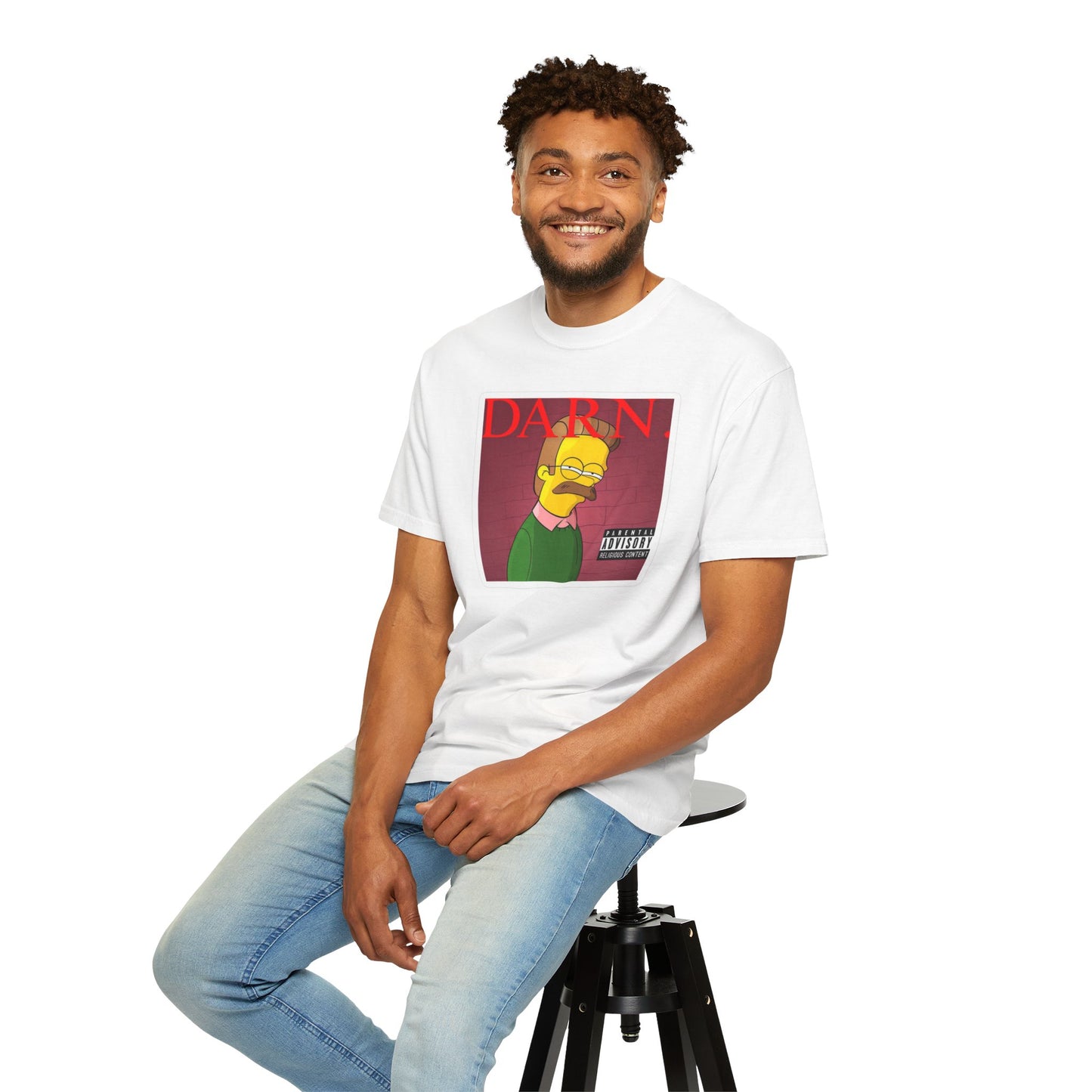 Kendrick Lamar X Simpsons 'Darn' Ned Flanders Mashup - T-shirt, Graphic Tee, Unisex