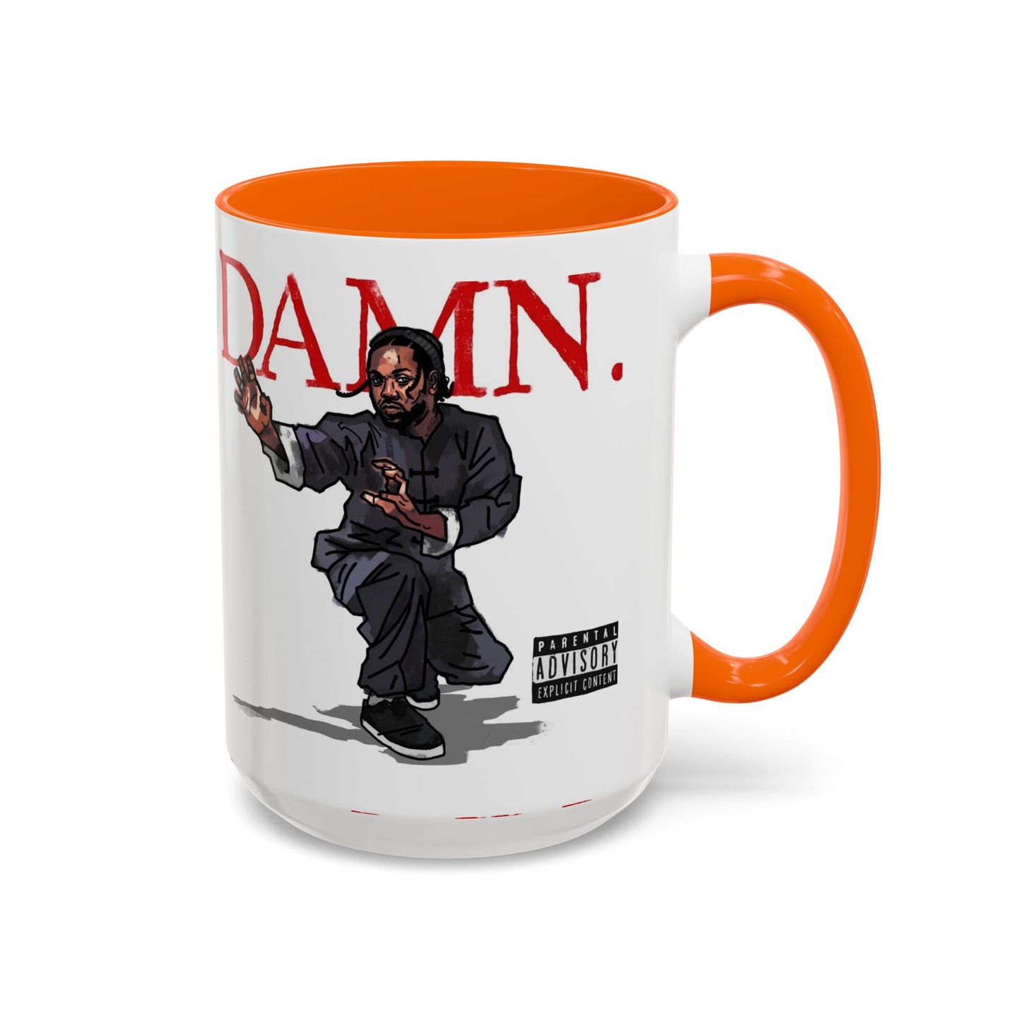 Kendrick Lamar “Kung Fu Kenny” DAMN Mug – Hip-Hop Coffee Cup, Artistic Fan Gift