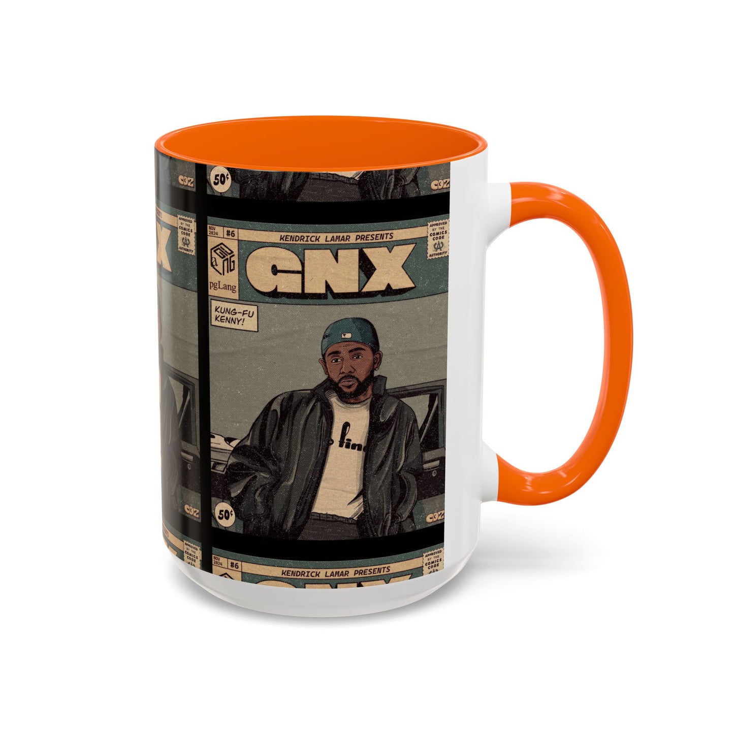 Kendrick Lamar "GNX" Comic Cover Mug – Hip-Hop Art Coffee Cup, Gift for Music Fans