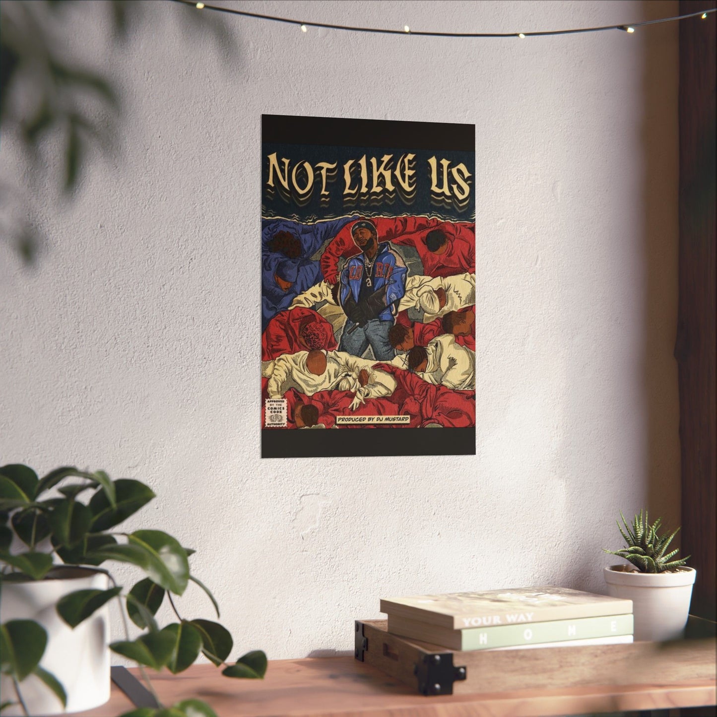 Kendrick Lamar "Not Like Us" Comic Book Cover - Matte Poster – Hip Hop Wall Art, Music Legend Print, Matte Finish Poster for Home & Office Decor
