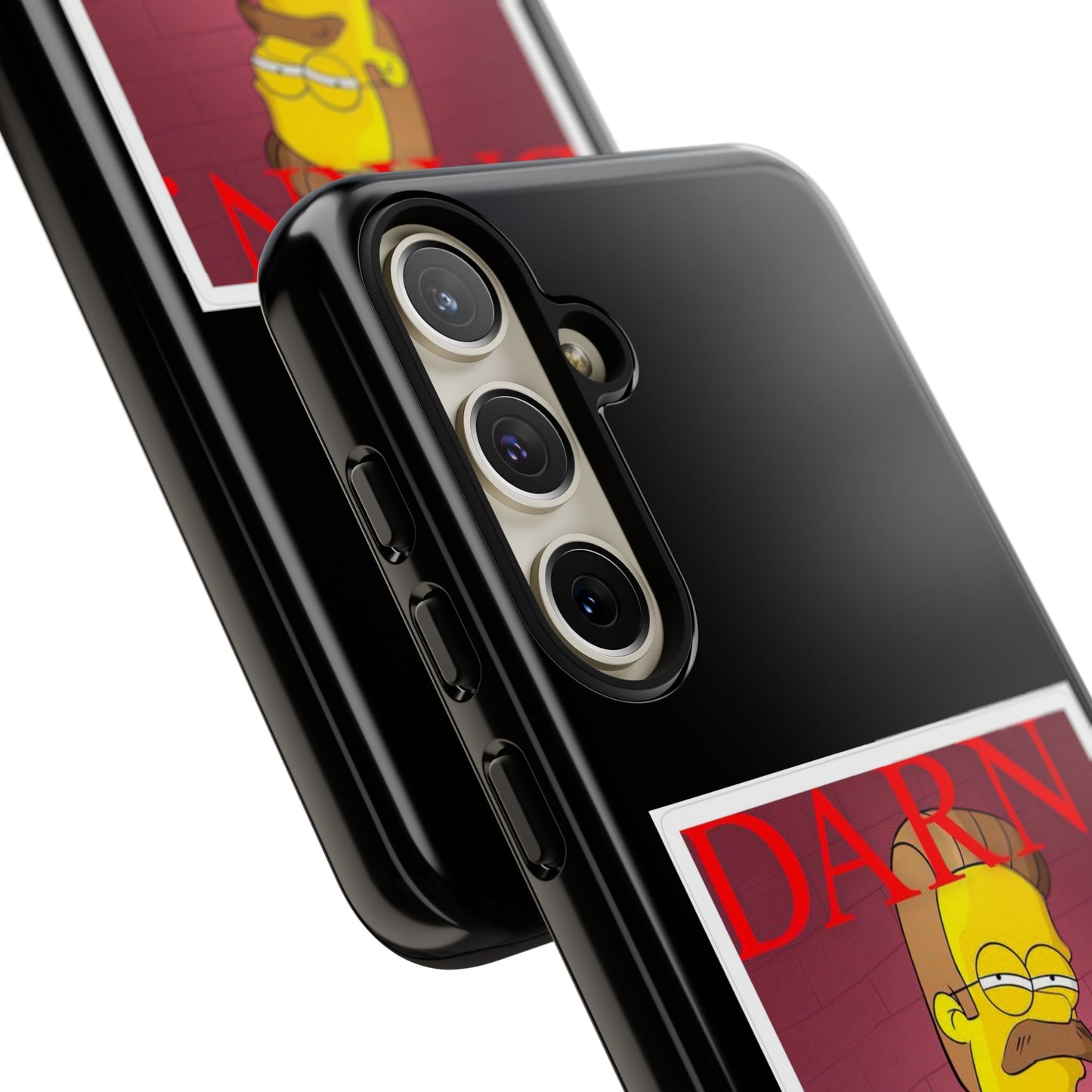 Kendrick Lamar X Simpsons "DARN" Ned Flanders Tough Phone Case – Funny Rap Mashup Cover for iPhone, Samsung, & More