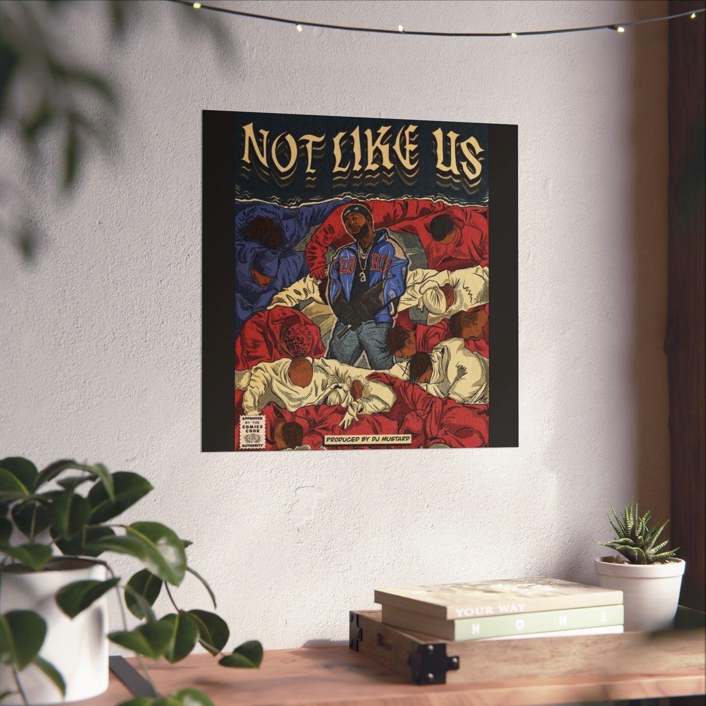 Kendrick Lamar "Not Like Us" Comic Book Cover - Matte Poster – Hip Hop Wall Art, Music Legend Print, Matte Finish Poster for Home & Office Decor