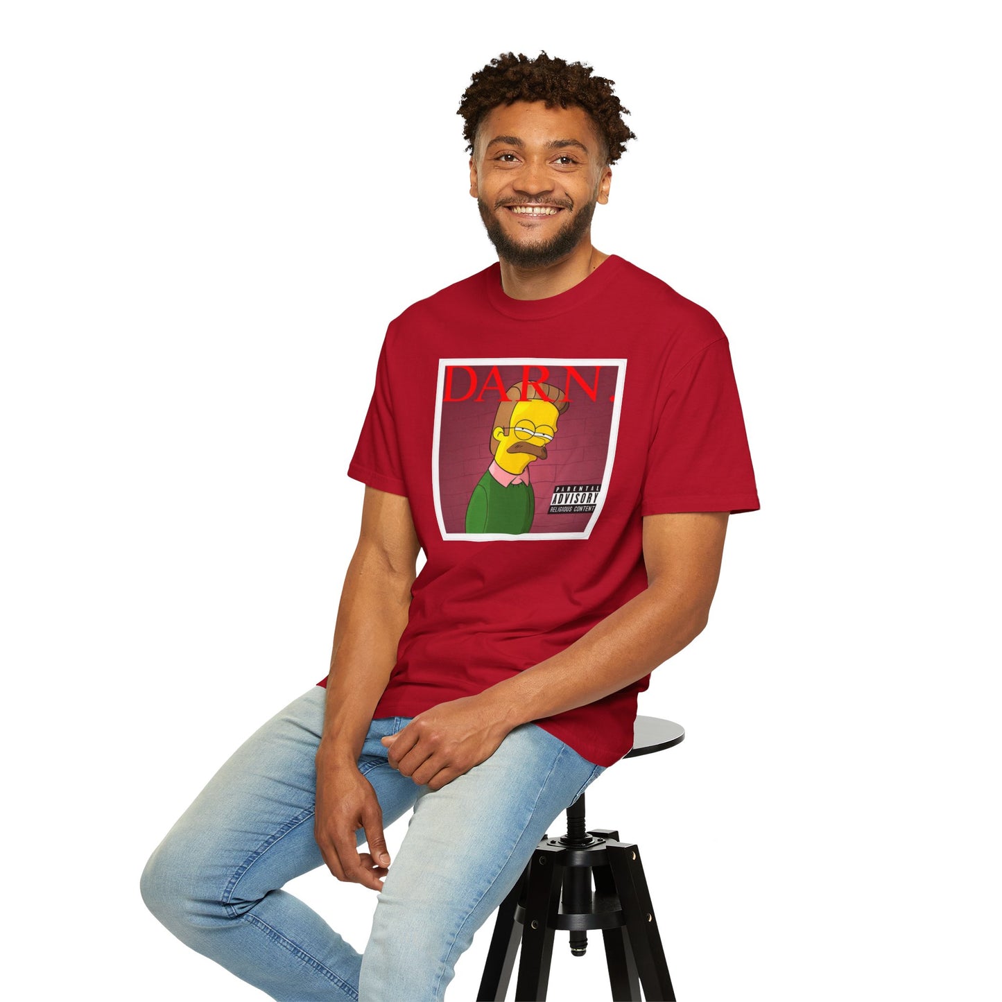 Kendrick Lamar X Simpsons 'Darn' Ned Flanders Mashup - T-shirt, Graphic Tee, Unisex