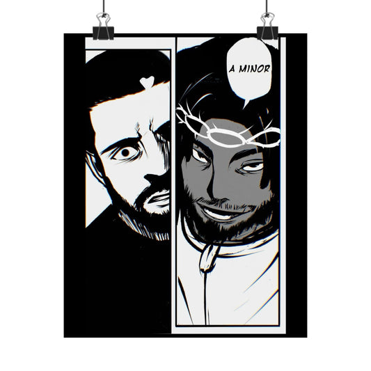 Kendrick Lamar Vs Drake Anime Battle - Matte Posters