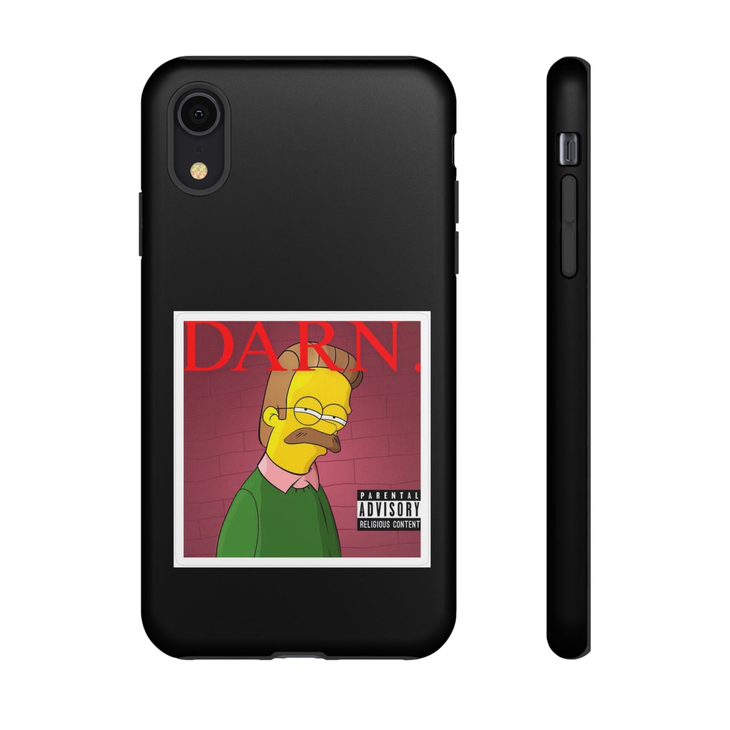 Kendrick Lamar X Simpsons "DARN" Ned Flanders Tough Phone Case – Funny Rap Mashup Cover for iPhone, Samsung, & More