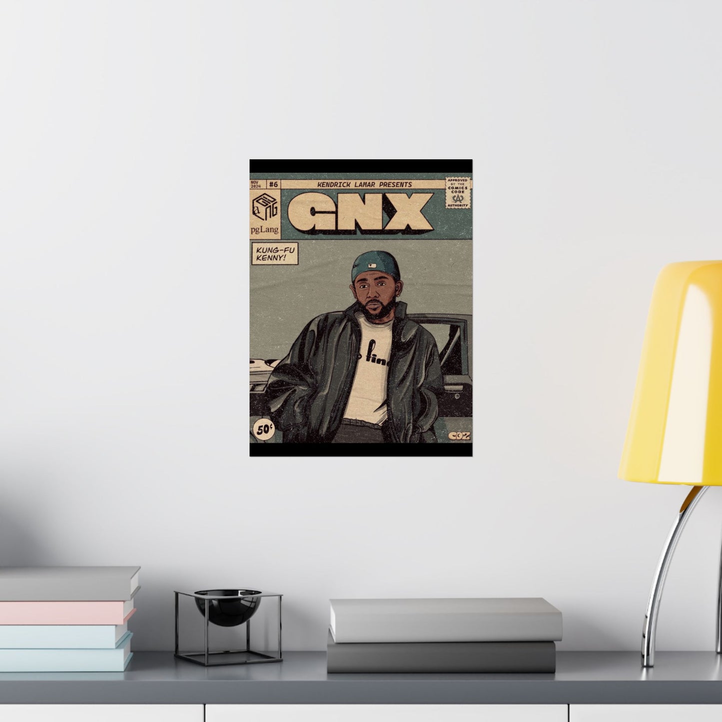 Kendrick Lamar "GNX" Comic Book Cover - Matte Poster – Wall Art Print | Hip-Hop Room Decor | Rap Album Cover Aesthetic