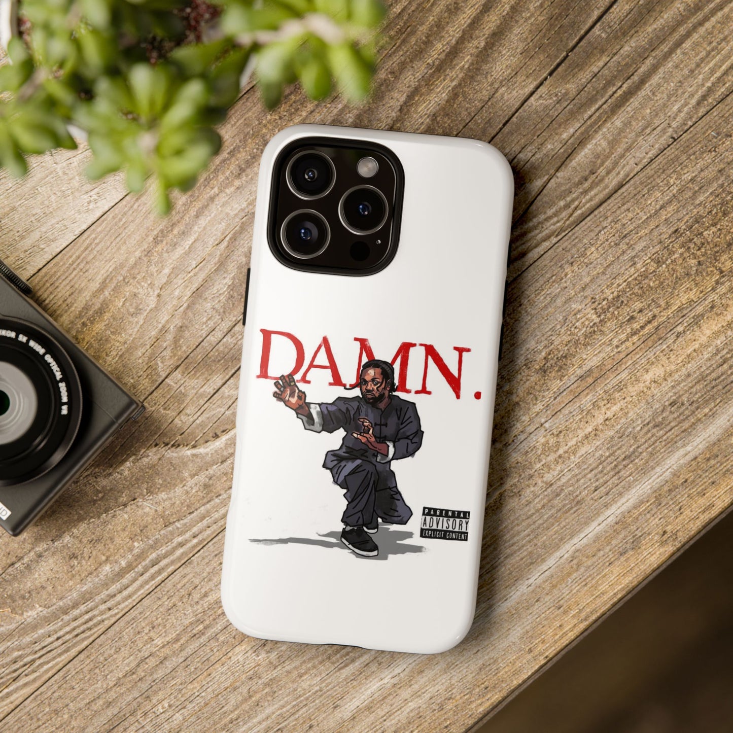 Kendrick Lamar “Kung Fu Kenny” DAMN Album Tough Phone Case – Shockproof Dual Layer Cover