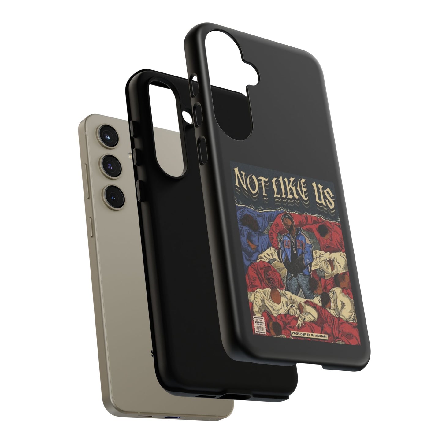 Kendrick Lamar "Not Like Us" Comic Book Cover Tough Phone Case – Hip Hop Art, Shockproof Dual-Layer Protection