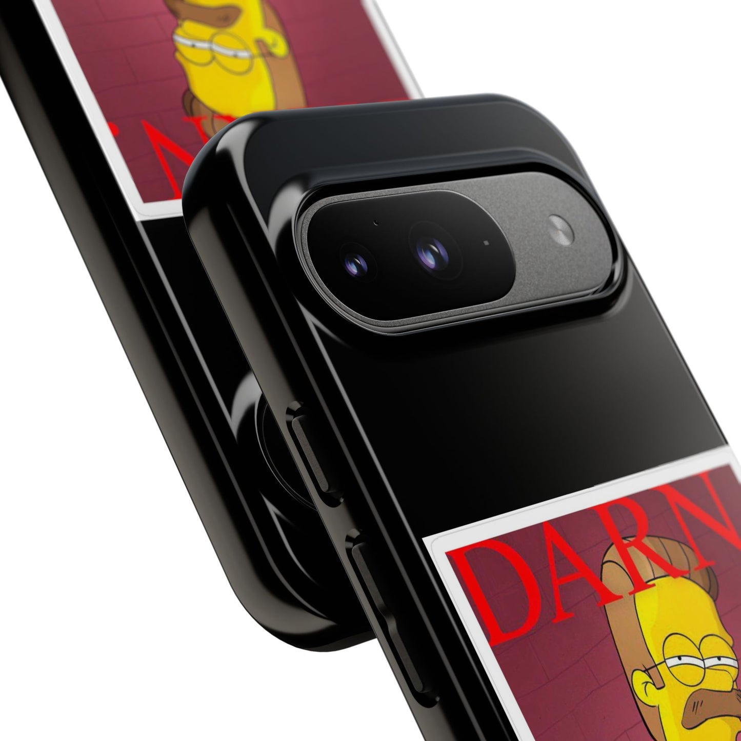 Kendrick Lamar X Simpsons "DARN" Ned Flanders Tough Phone Case – Funny Rap Mashup Cover for iPhone, Samsung, & More