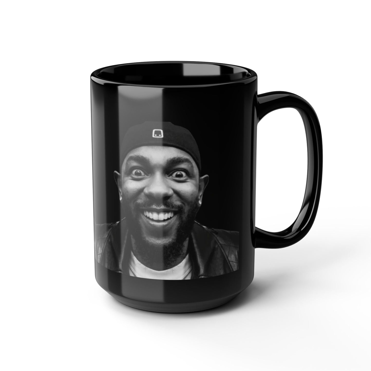 Kendrick Lamar Meme Face Mustard - Mug, Black