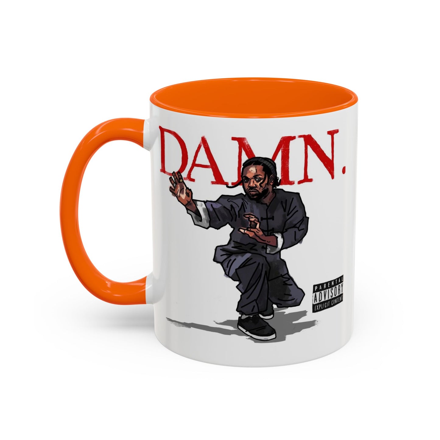 Kendrick Lamar “Kung Fu Kenny” DAMN Mug – Hip-Hop Coffee Cup, Artistic Fan Gift