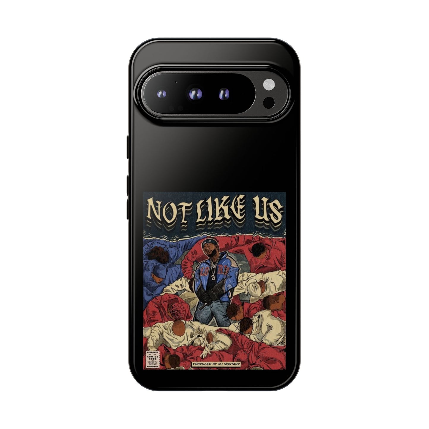 Kendrick Lamar "Not Like Us" Comic Book Cover Tough Phone Case – Hip Hop Art, Shockproof Dual-Layer Protection