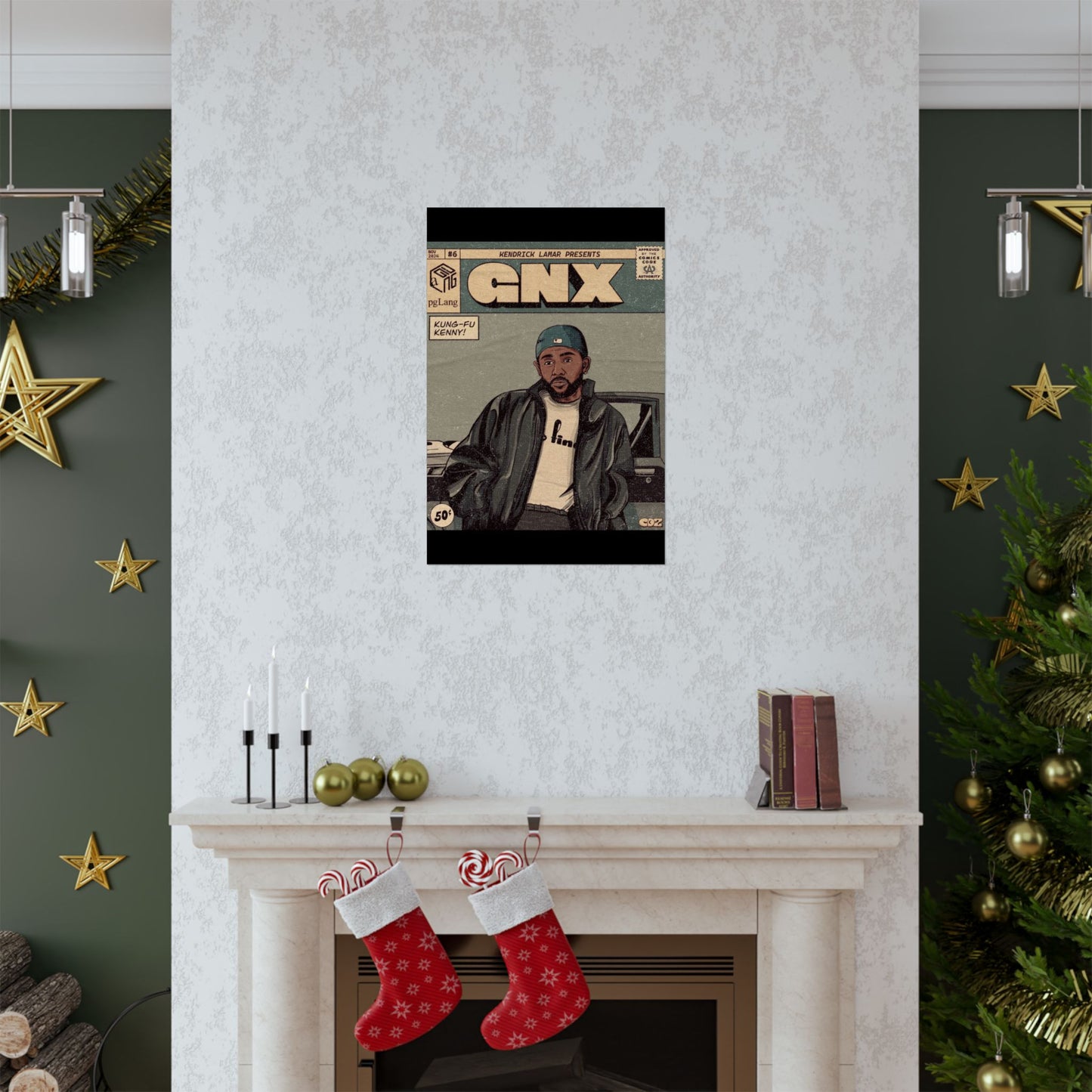 Kendrick Lamar "GNX" Comic Book Cover - Matte Poster – Wall Art Print | Hip-Hop Room Decor | Rap Album Cover Aesthetic