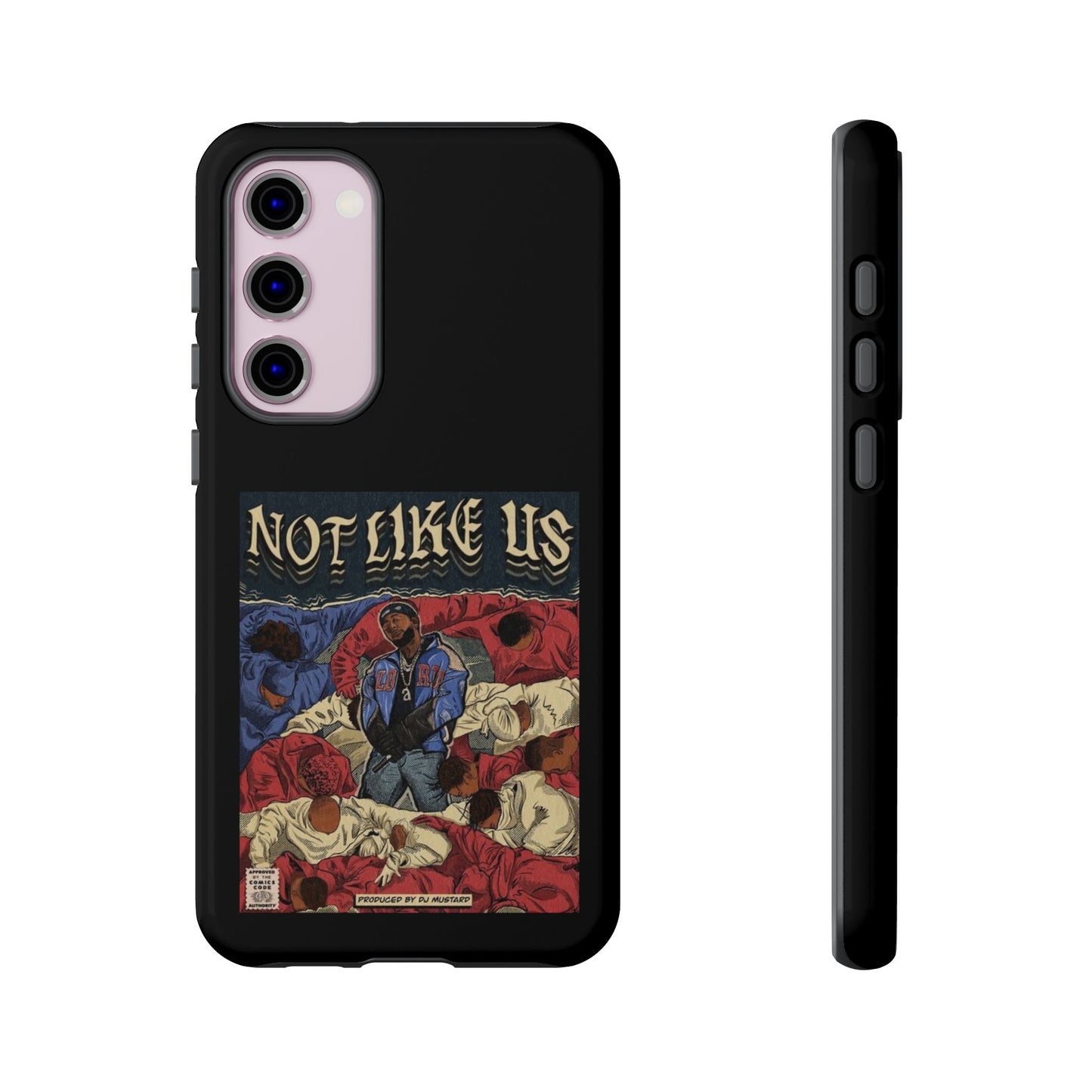 Kendrick Lamar "Not Like Us" Comic Book Cover Tough Phone Case – Hip Hop Art, Shockproof Dual-Layer Protection